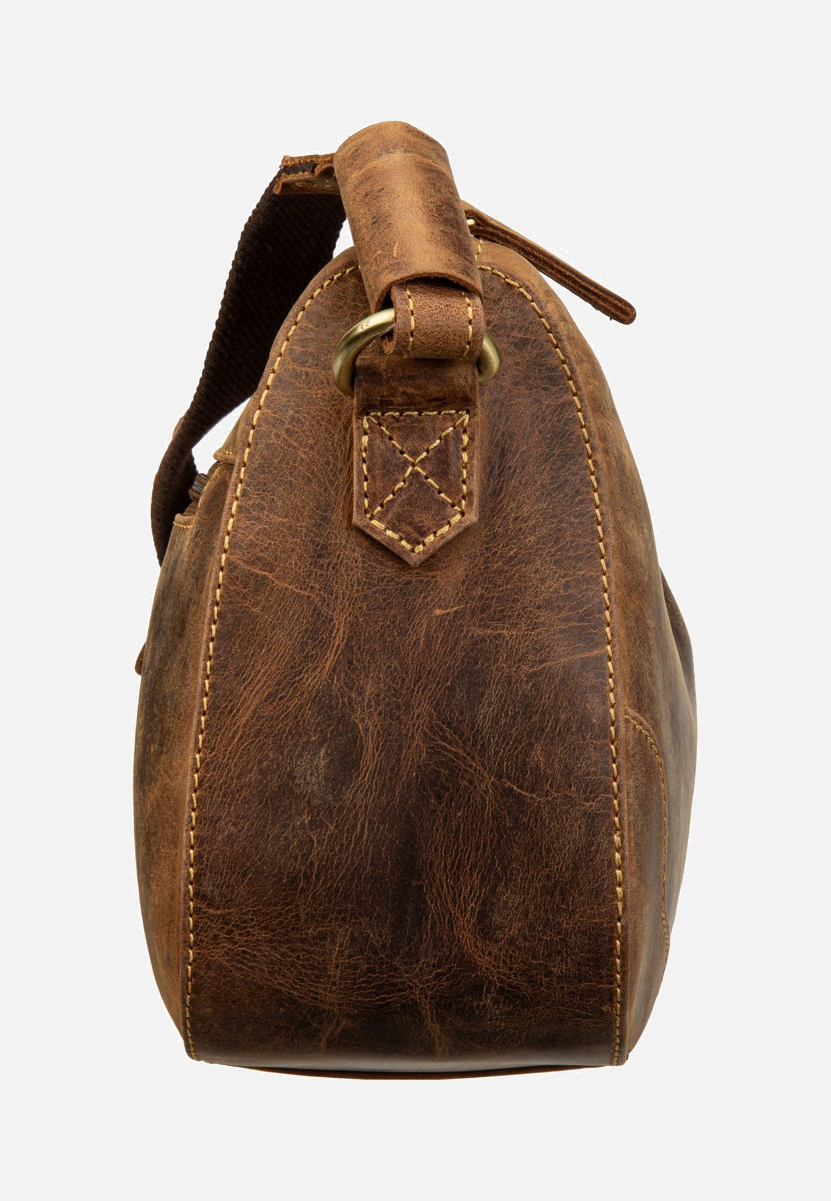 Greenburry Vintage Umhängetasche 1442 Sattelbraun Shoulder Bag