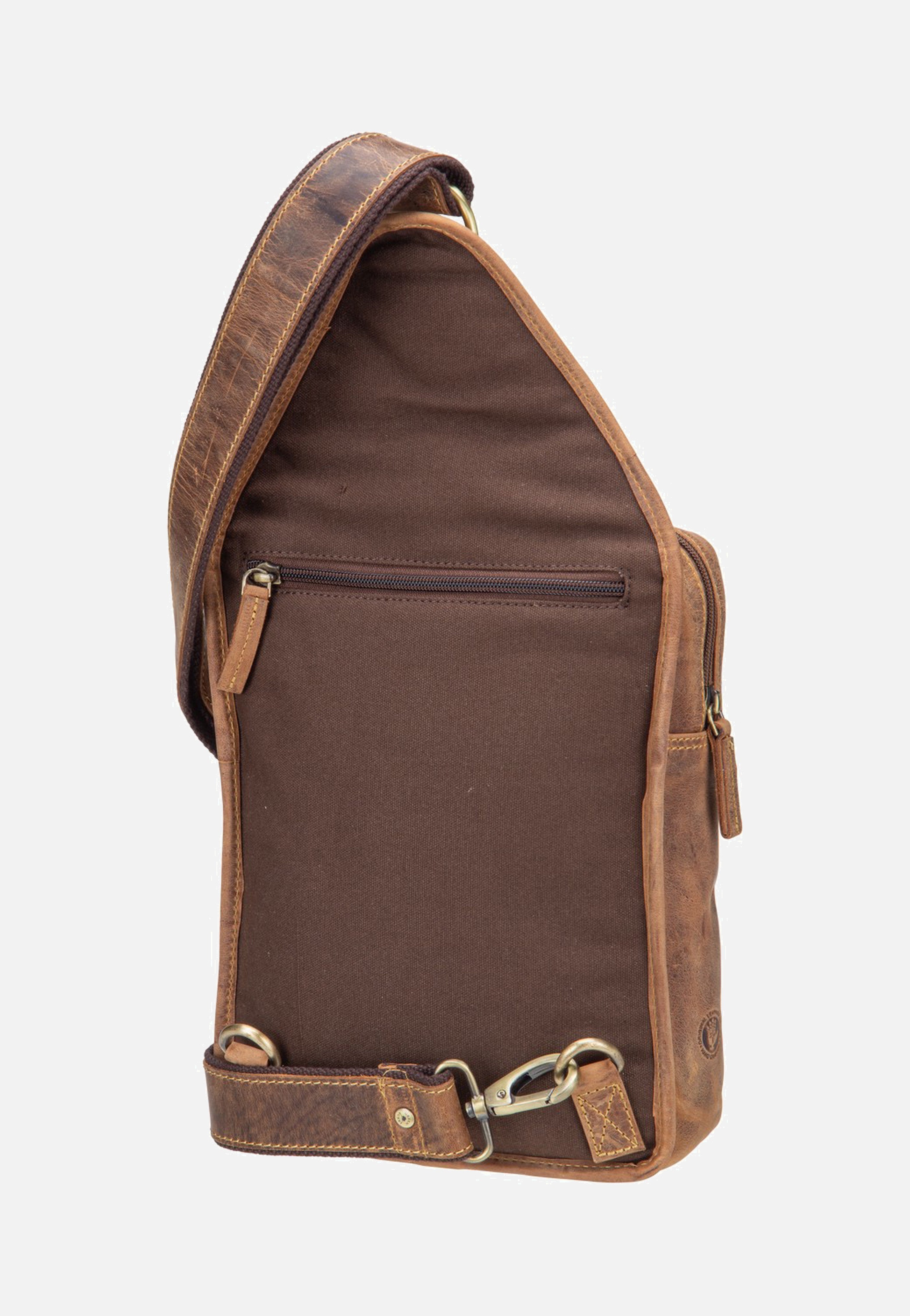 Greenburry Vintage Crossbody Sattelbraun Umhängetasche