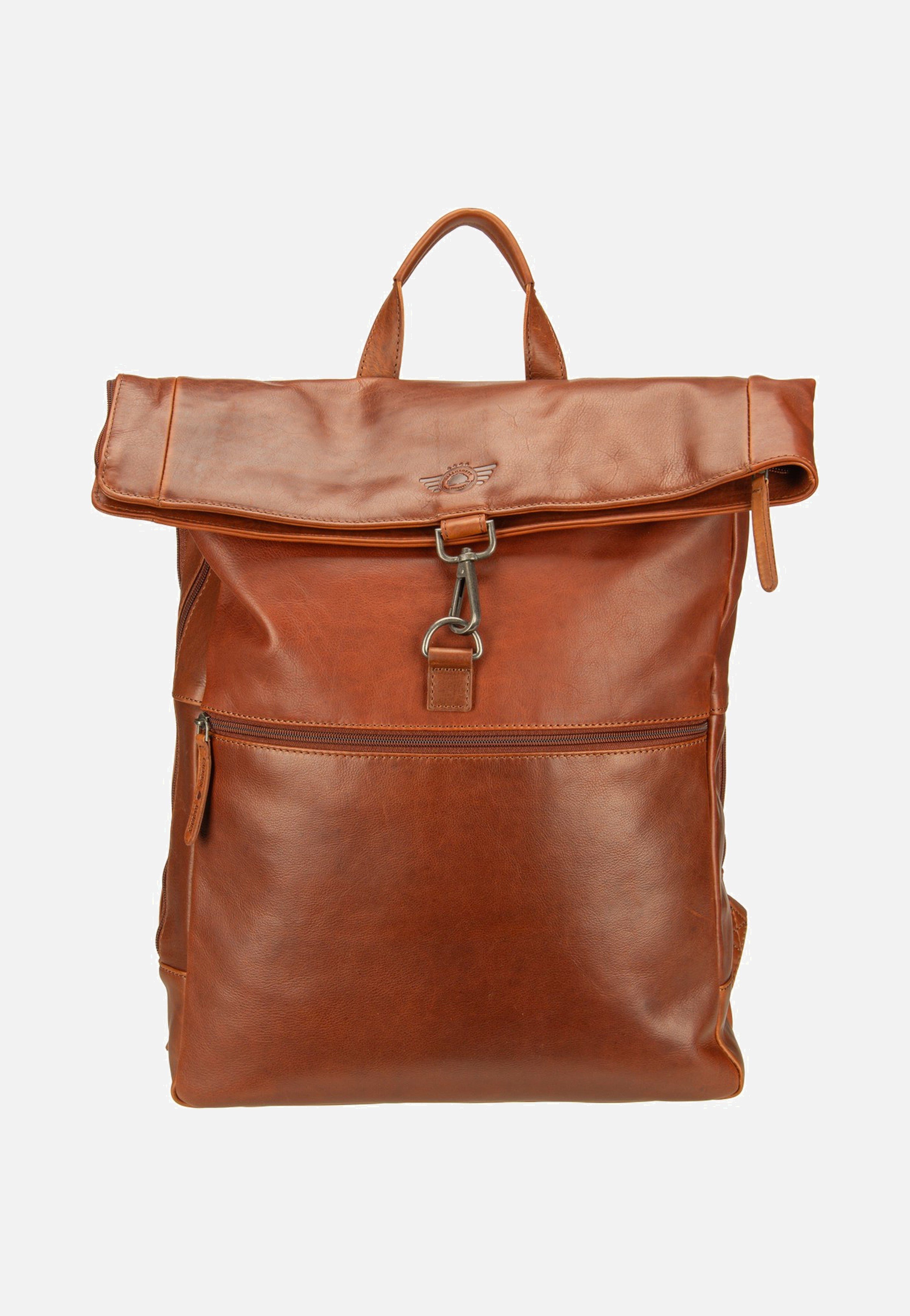 Greenburry Waxy Vintage Laptoprucksack Tobacco Nut Rucksack