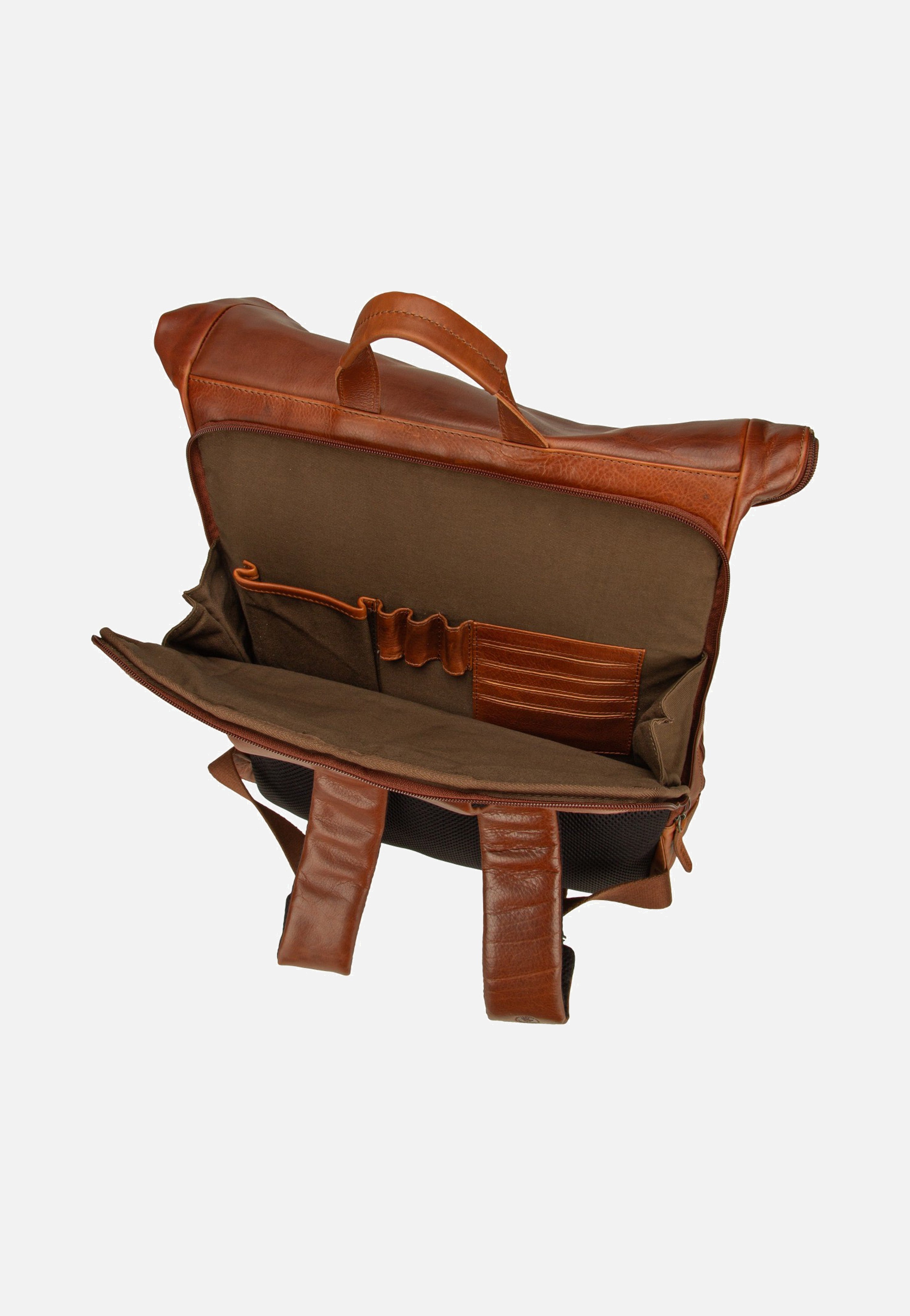 Greenburry - Waxy Vintage Laptoprucksack Tobacco Nut - Backpack | Neutral-Image