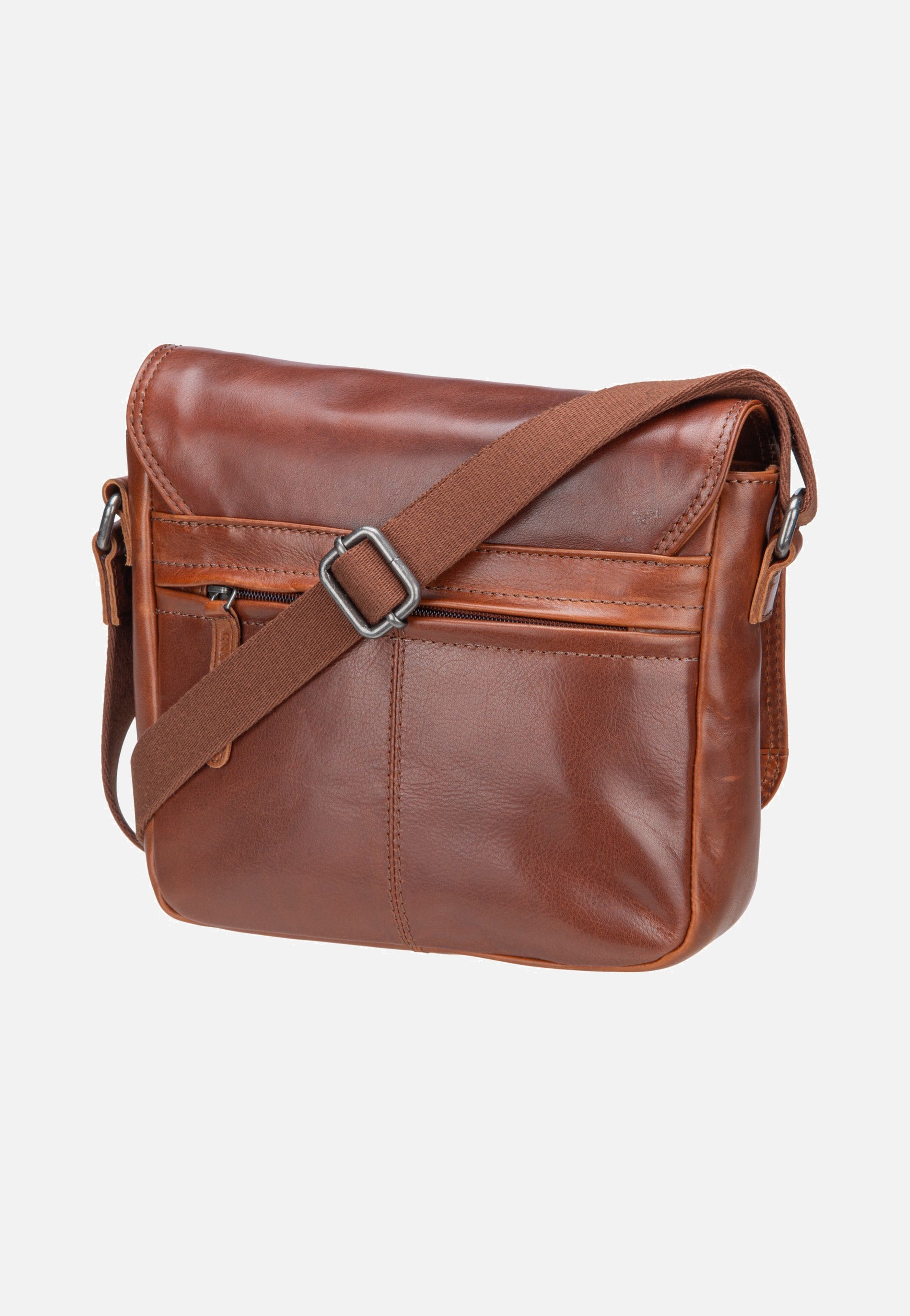Greenburry Waxy Vintage Crossbody Bag Tobacco Nut Umhängetasche