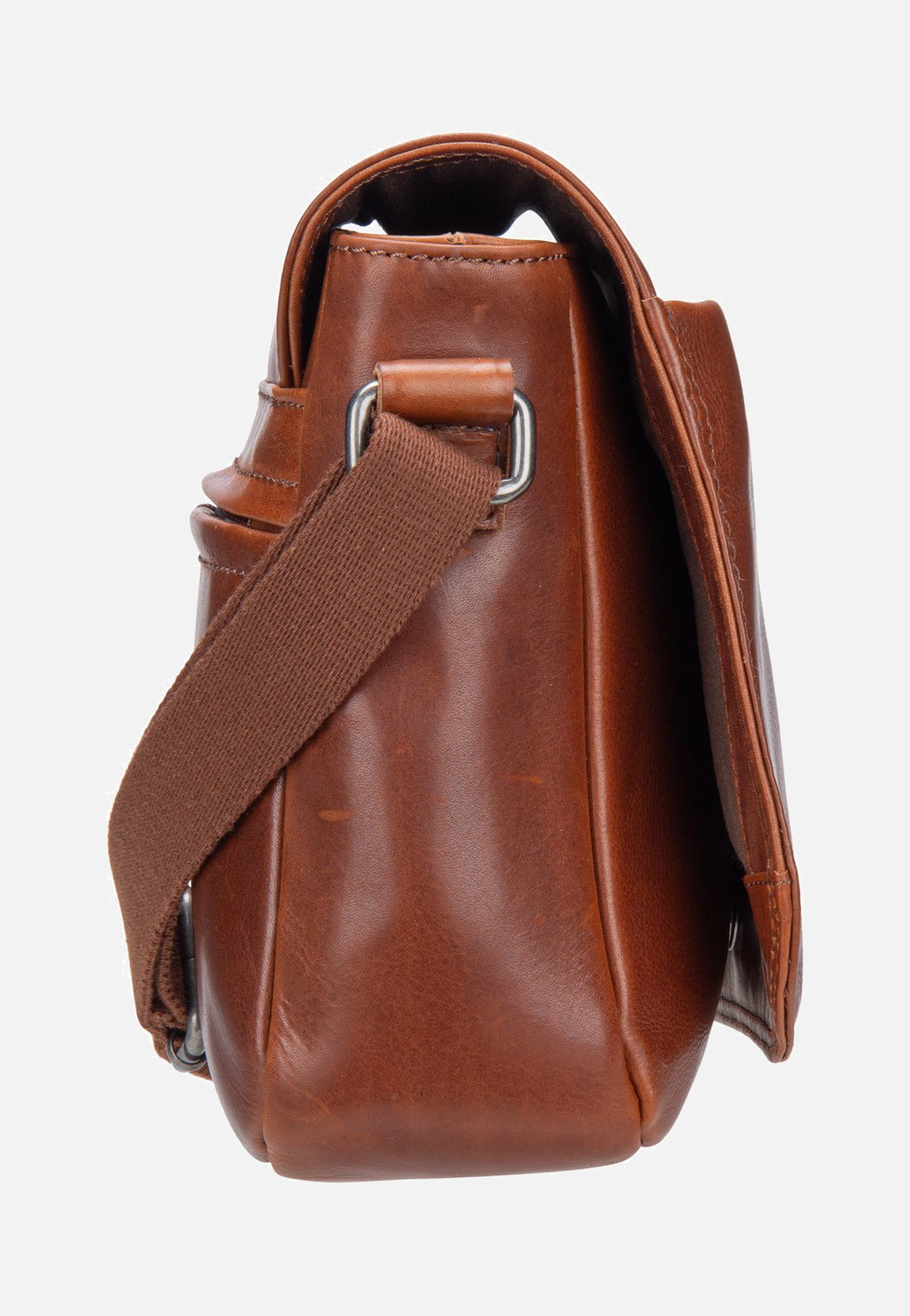 Greenburry Waxy Vintage Crossbody Bag Tobacco Nut Umhängetasche