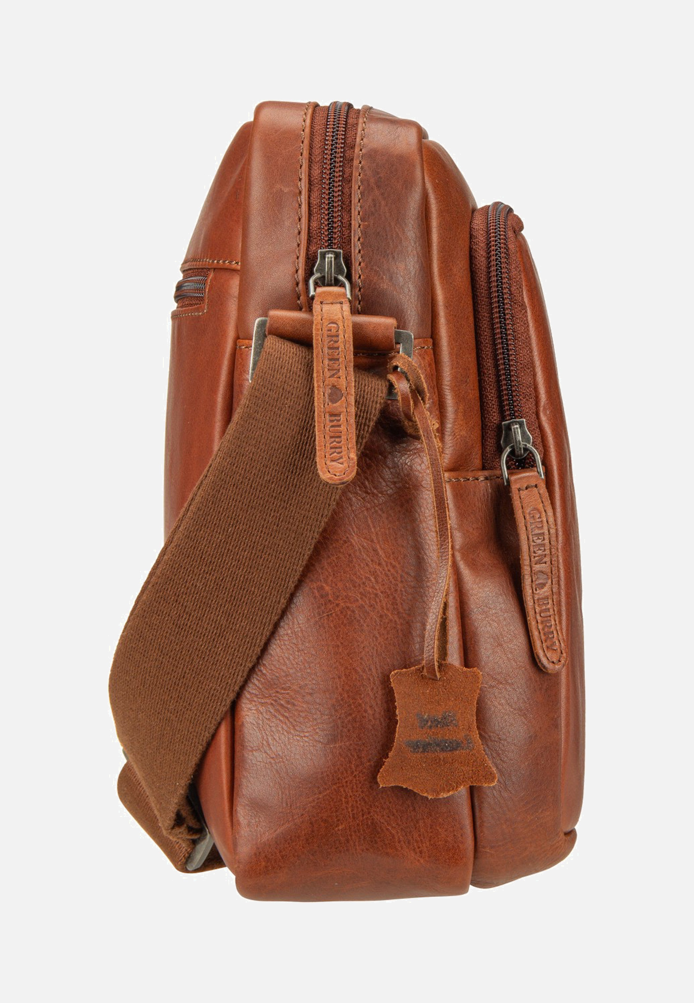 Greenburry Waxy Vintage Shoulderbag Tobacco Nut Umhängetasche