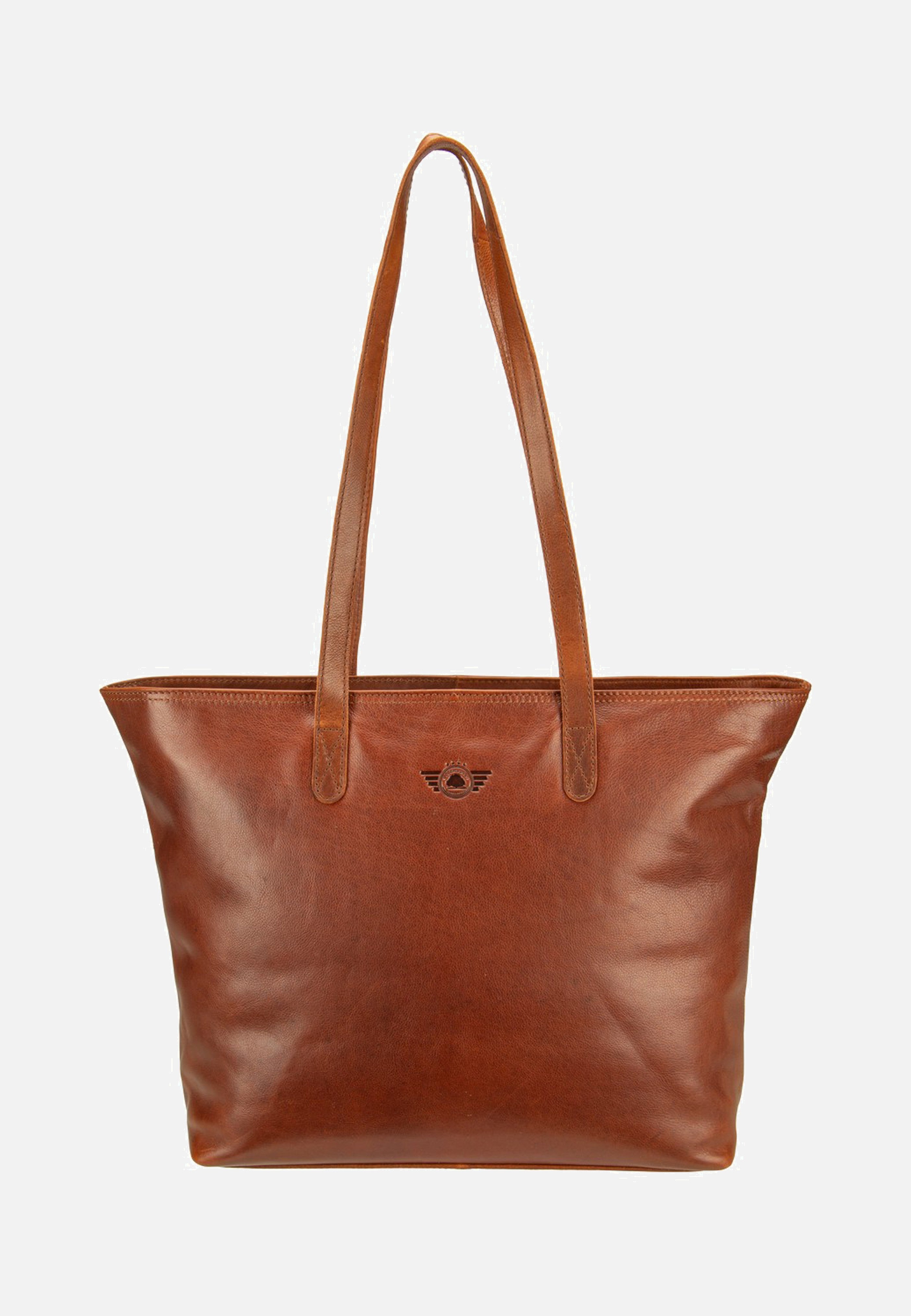 Greenburry Waxy Vintage XXL Shopper Tobacco Nut Shopping Bag
