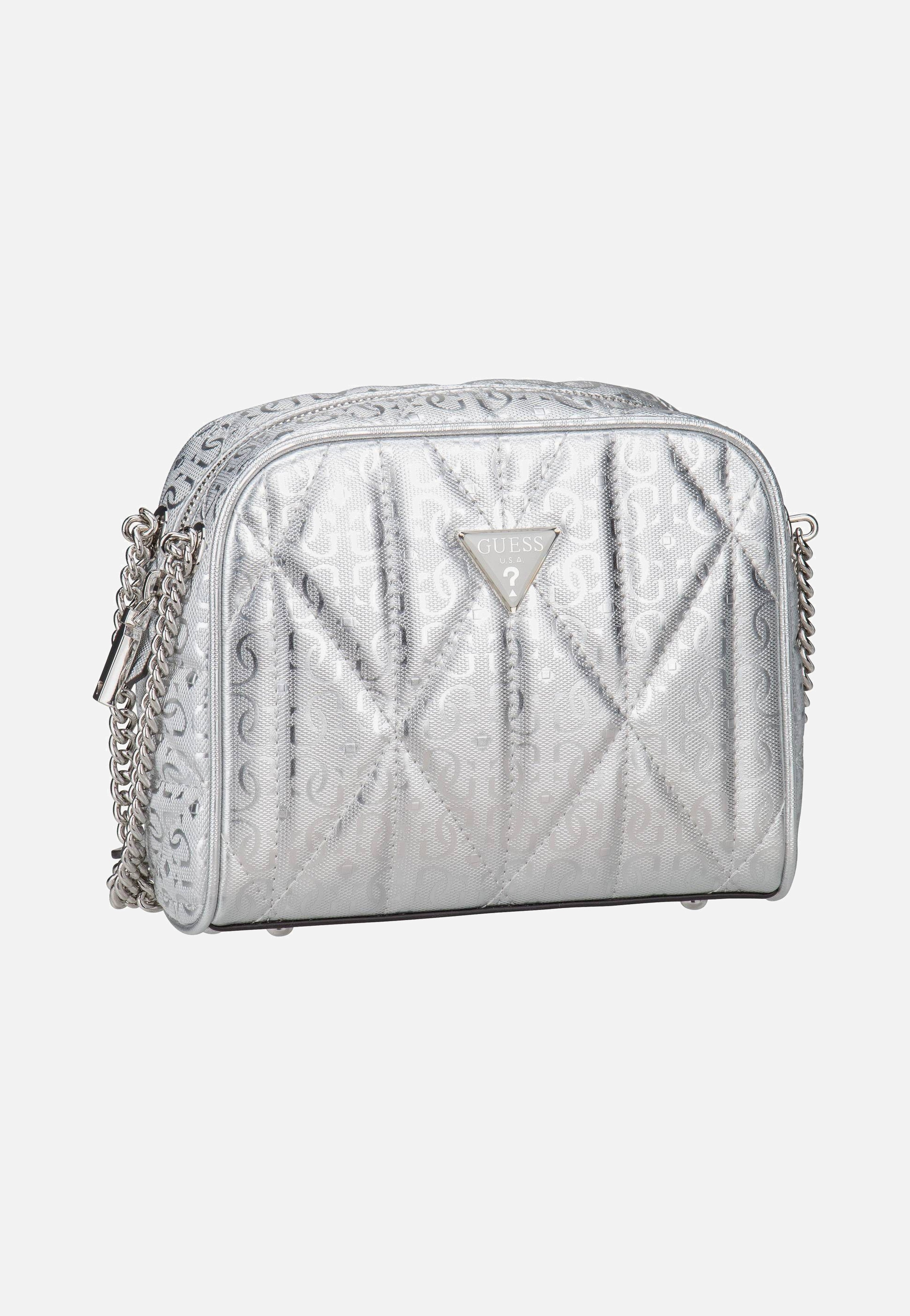Guess Aldina Camera CB 63140 Silver Evening Bag