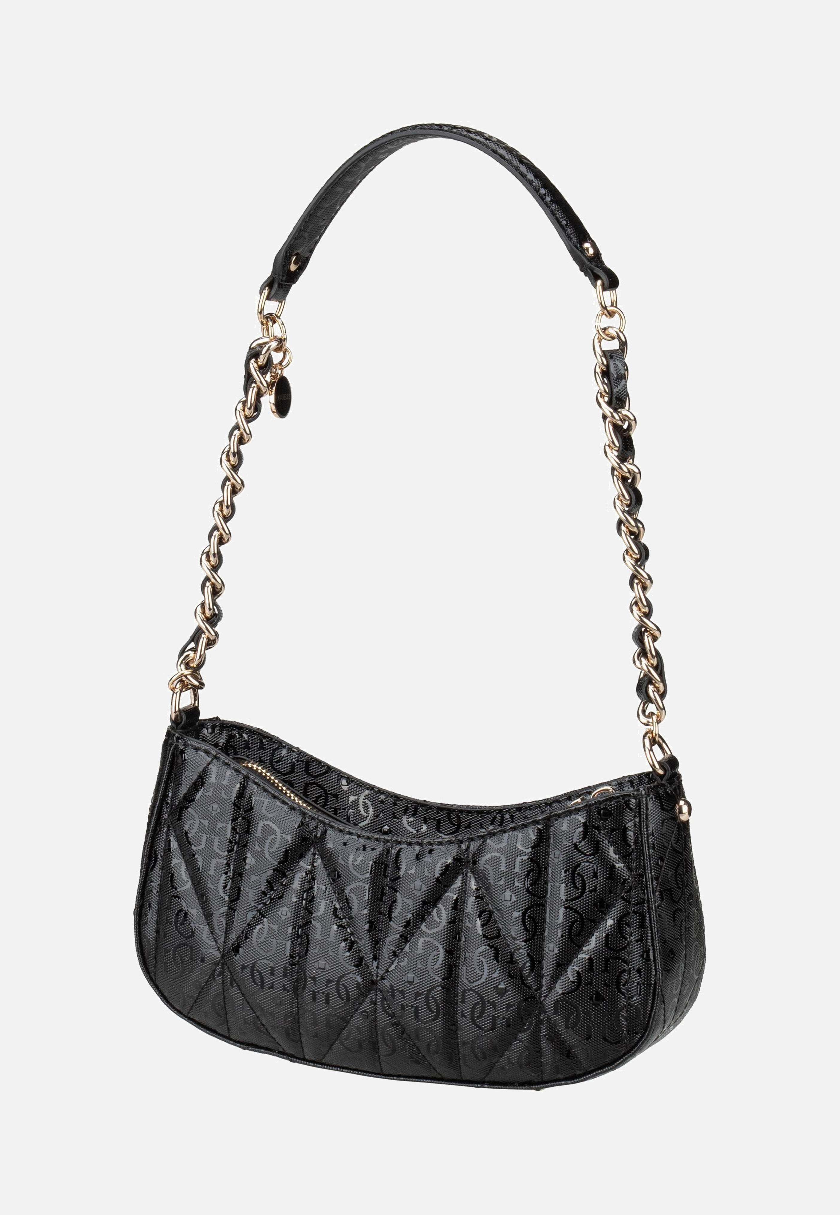 Guess Aldina Top Zip SHB 63170 Black Evening Bag