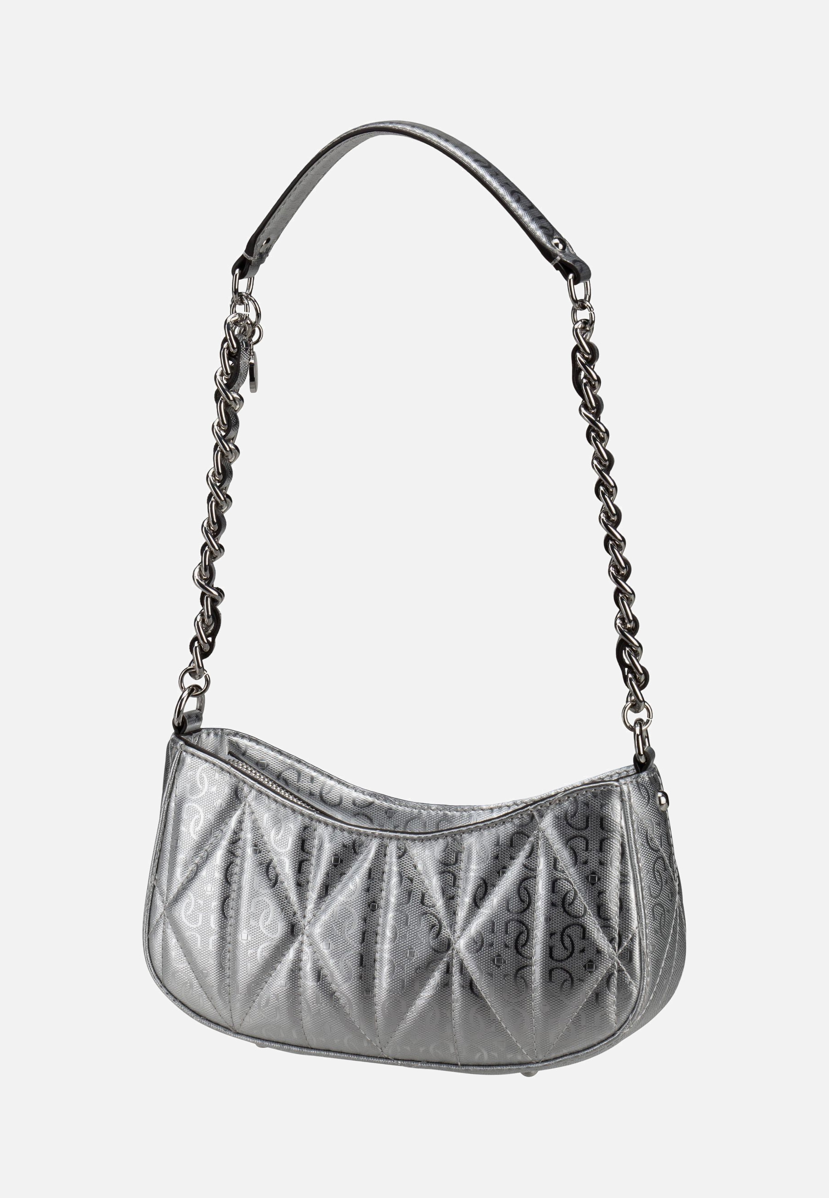 Guess - Aldina Top Zip SHB 63170 Silver - Evening Bag | Women-Image