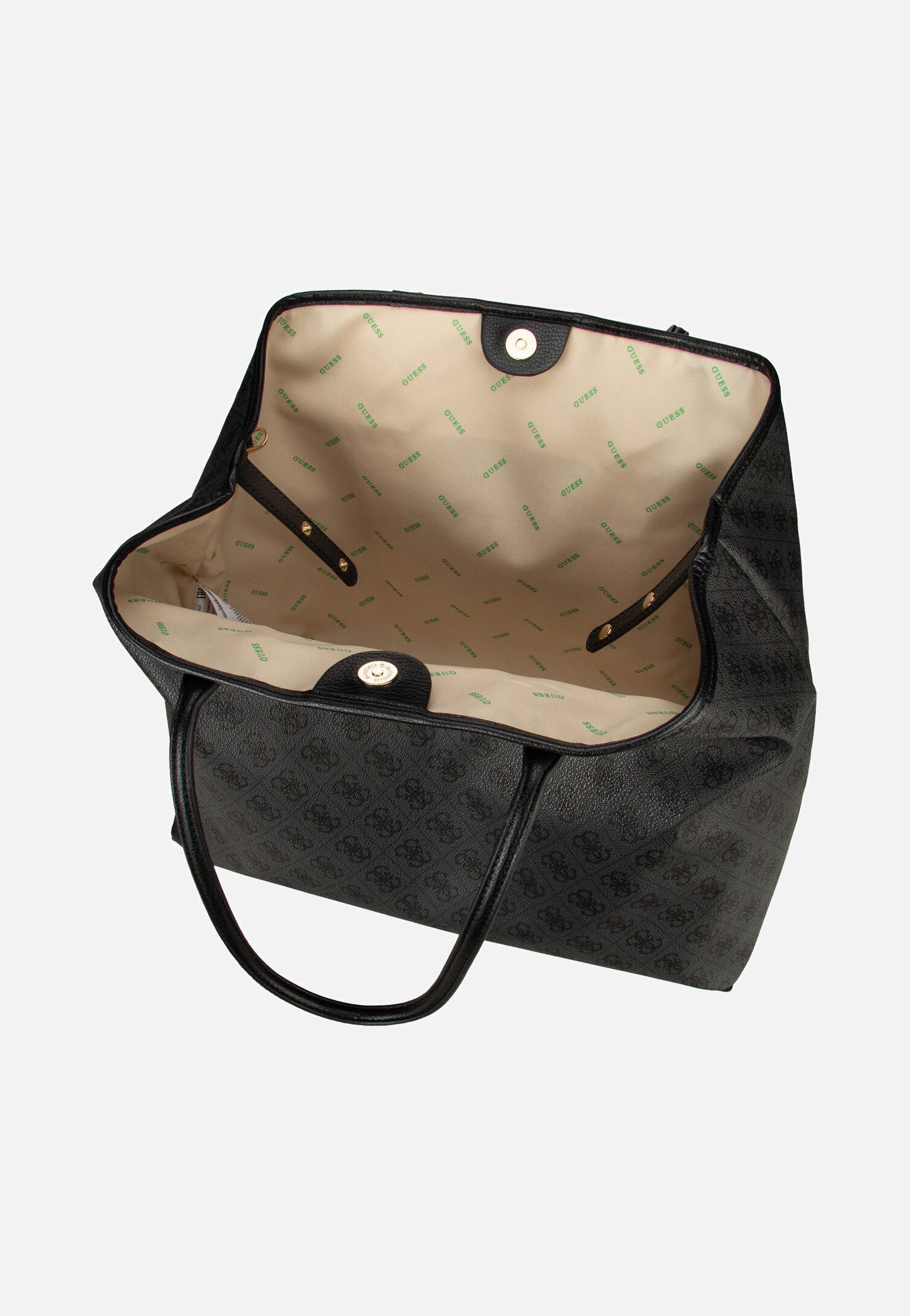 Guess Eco Victtoria 2in1 Coal Logo Shopper