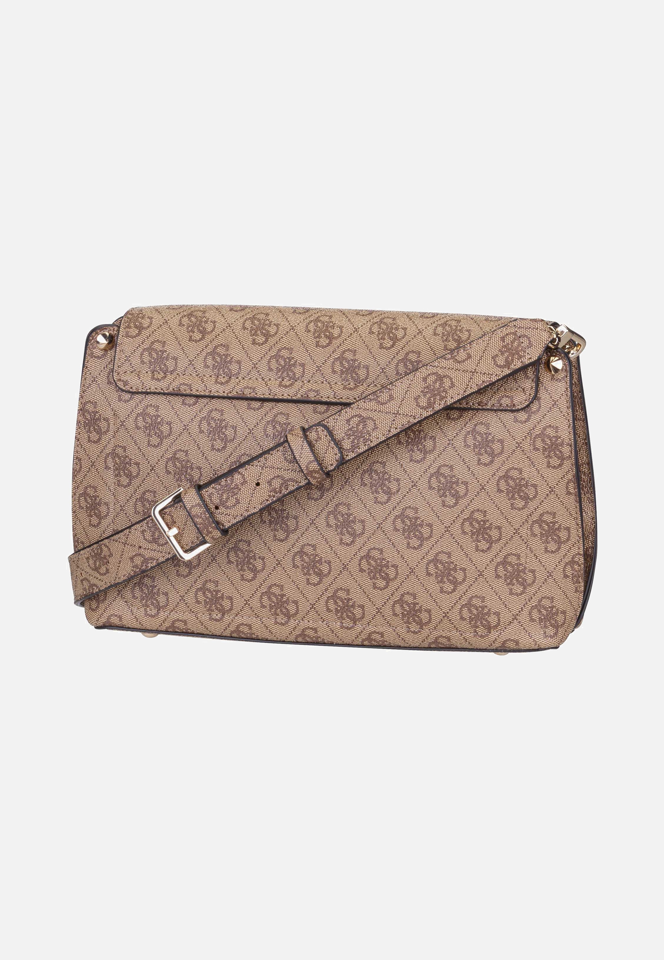 Guess - Meridian Flap Logo Latte Logo - Crossbody Bag | Women-Image