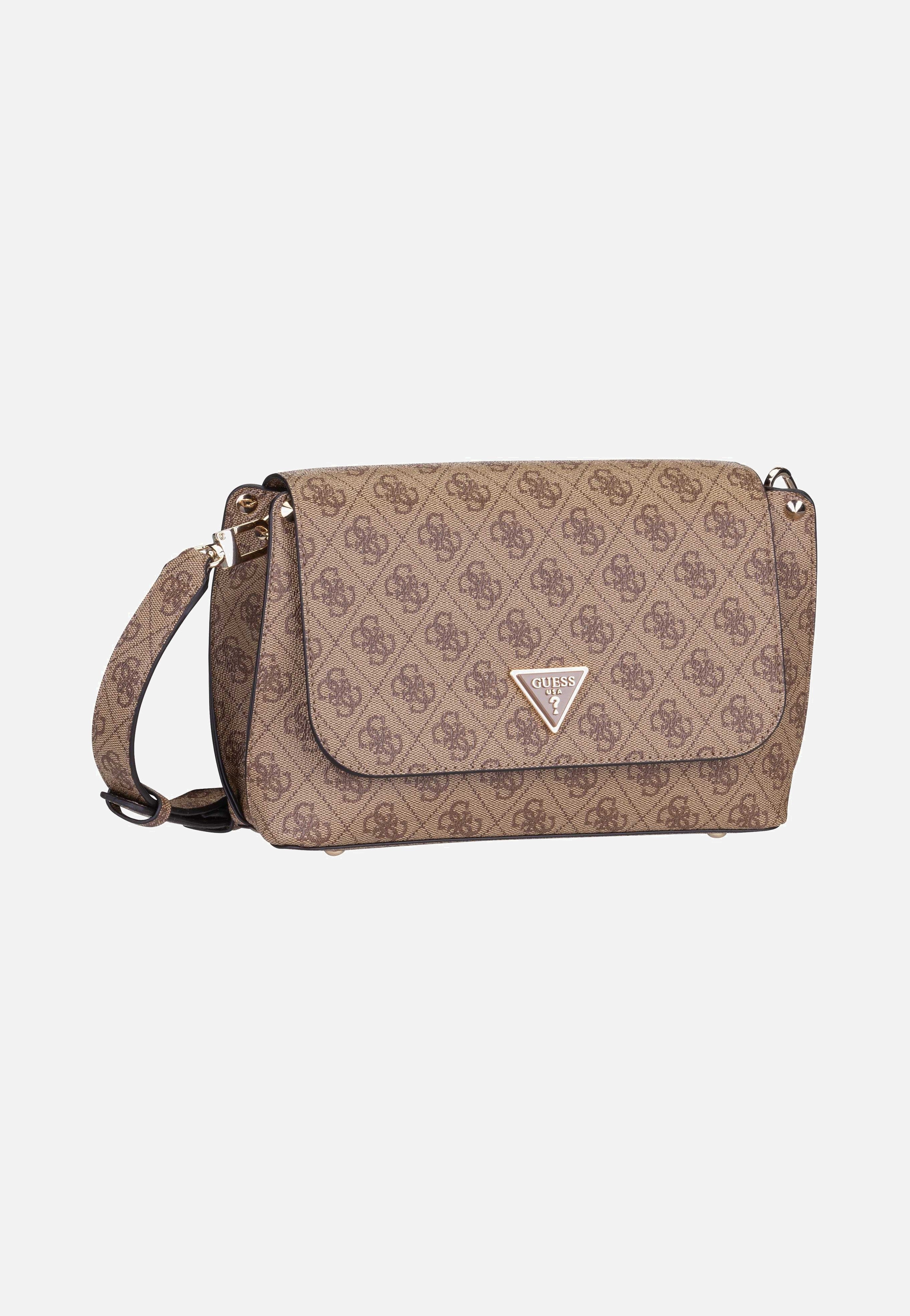 Guess - Meridian II Flap CB 74200 Logo Latte - Crossbody Bag | Women-Image