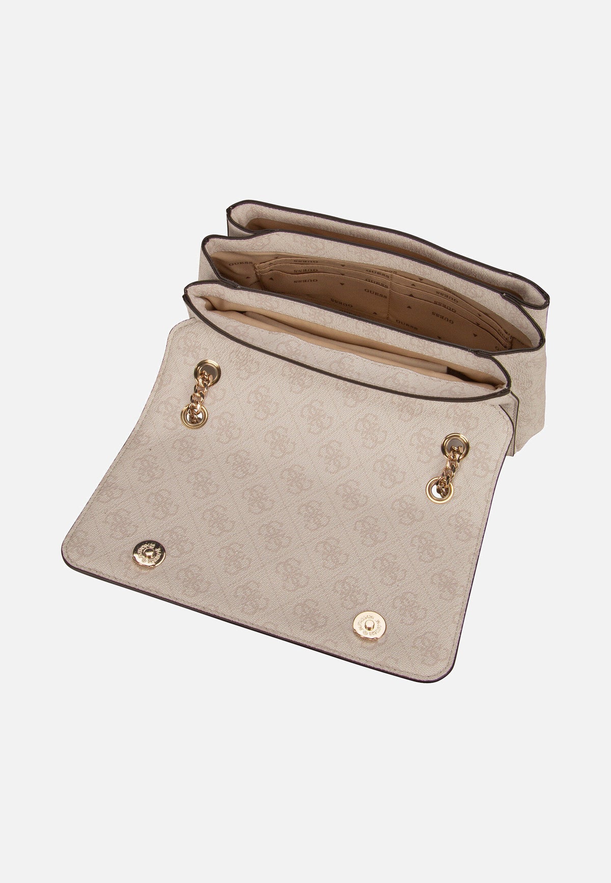 Guess Noelle II Conv XBody Flap 72210 Logo White Schultertasche