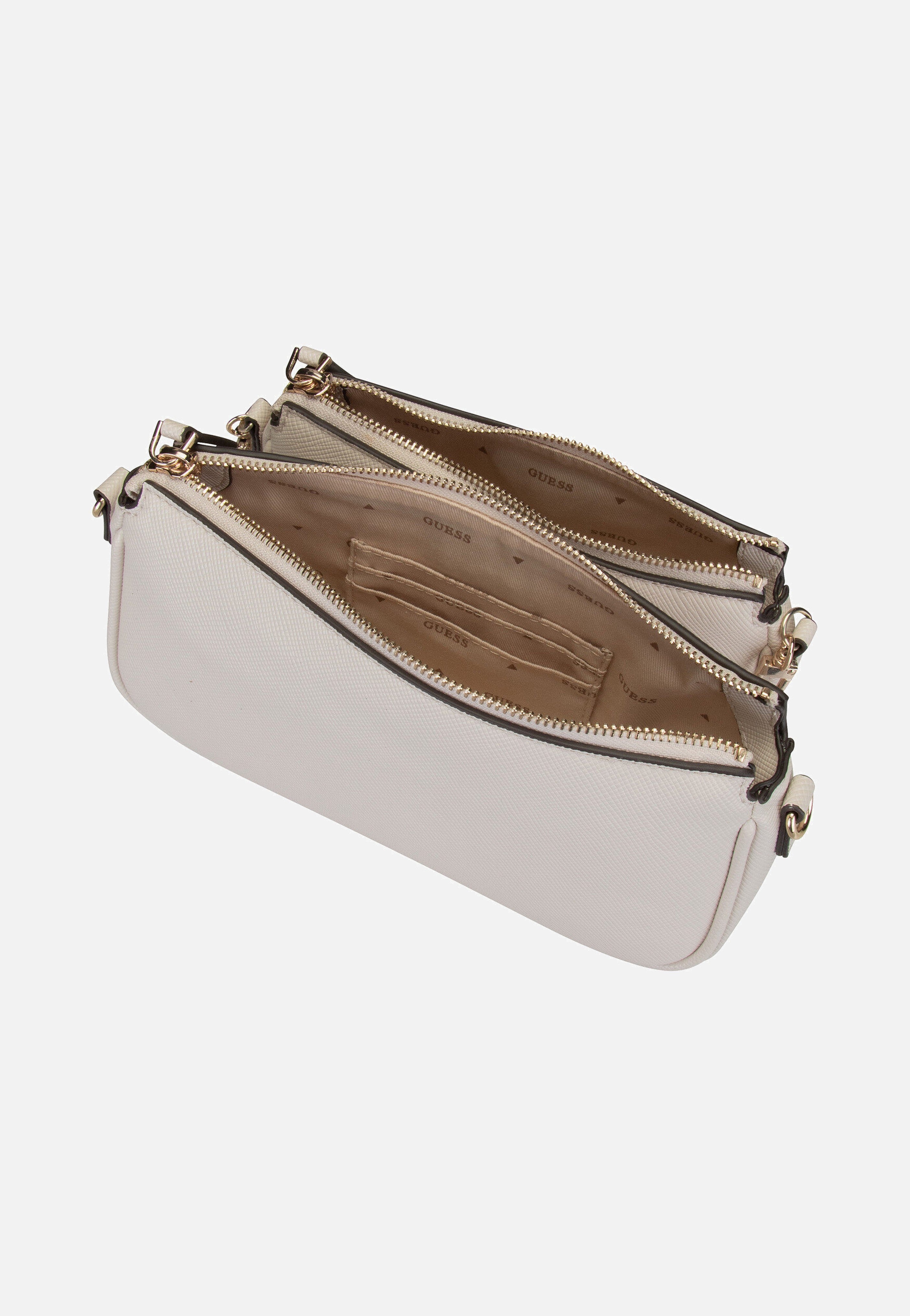 Guess - Noelle II Double Pouch CB 72710 Bone - Crossbody Bag | Women-Image