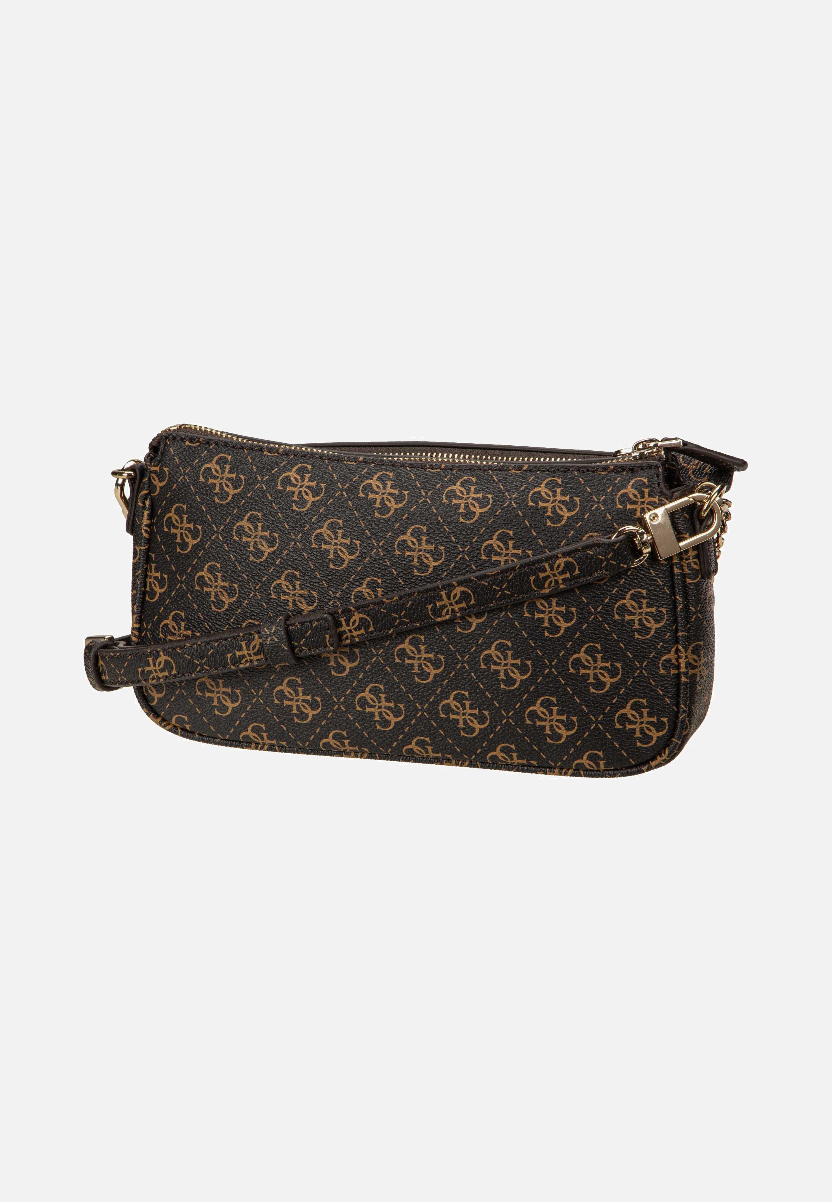 Guess - Noelle II Double Pouch CB 72710 Logo Brown - Shoulder Bag | Women-Image