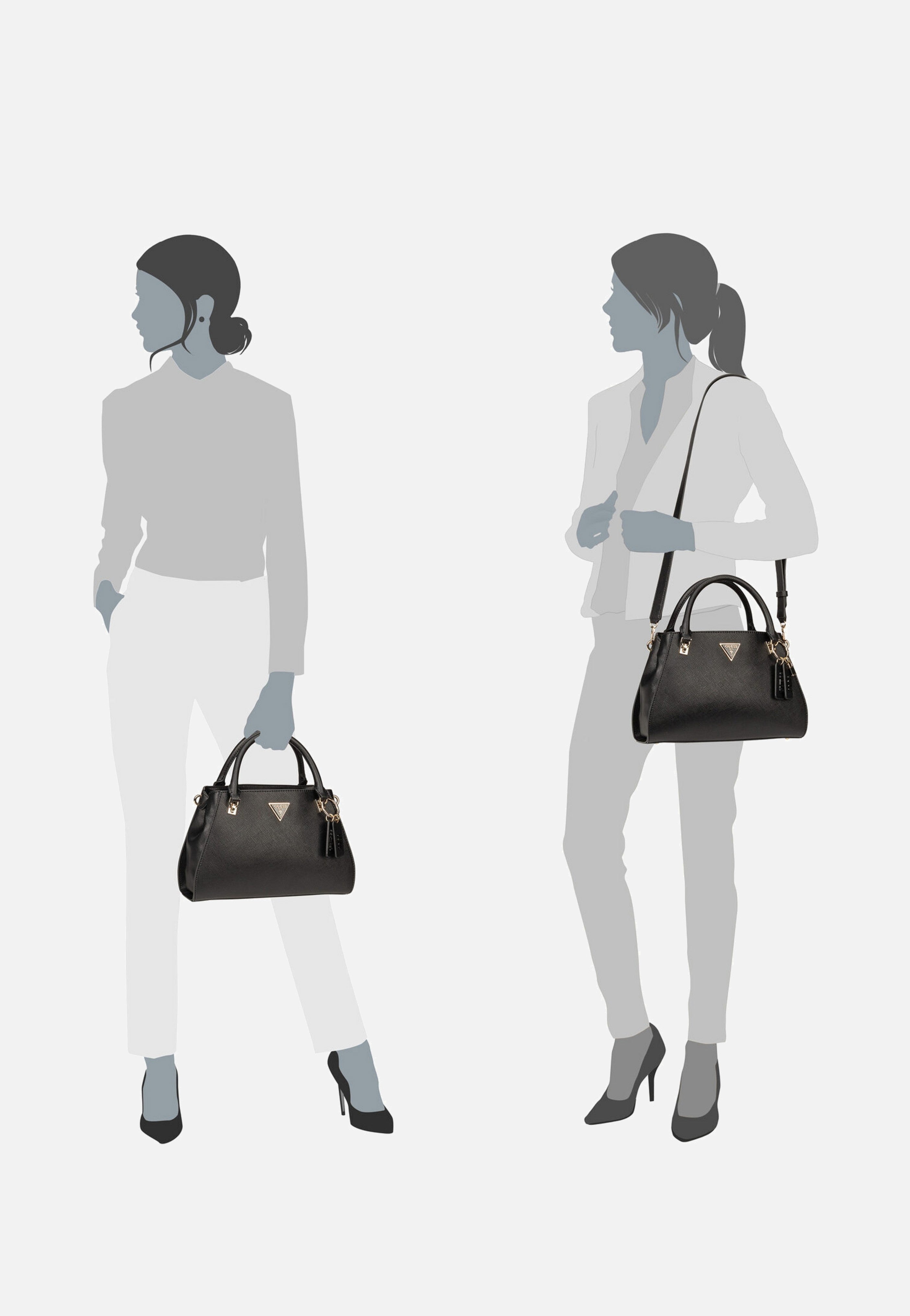 Guess - Noelle II Luxury SAT 72070 Black - Handle Bag | Women-Image