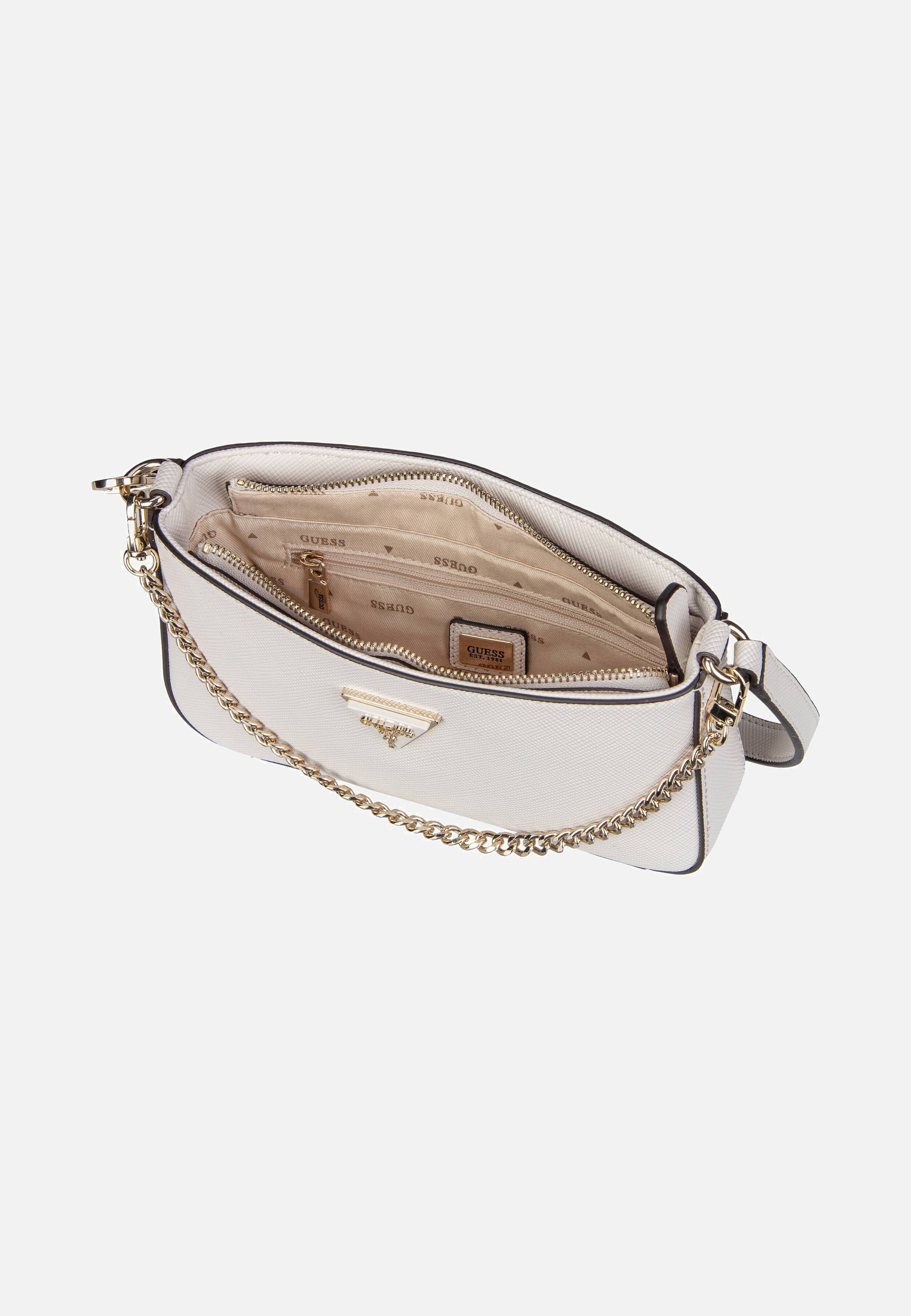 Guess - Noelle II Mini Top Zip SHB 72720 Bone - Shoulder Bag | Women-Image