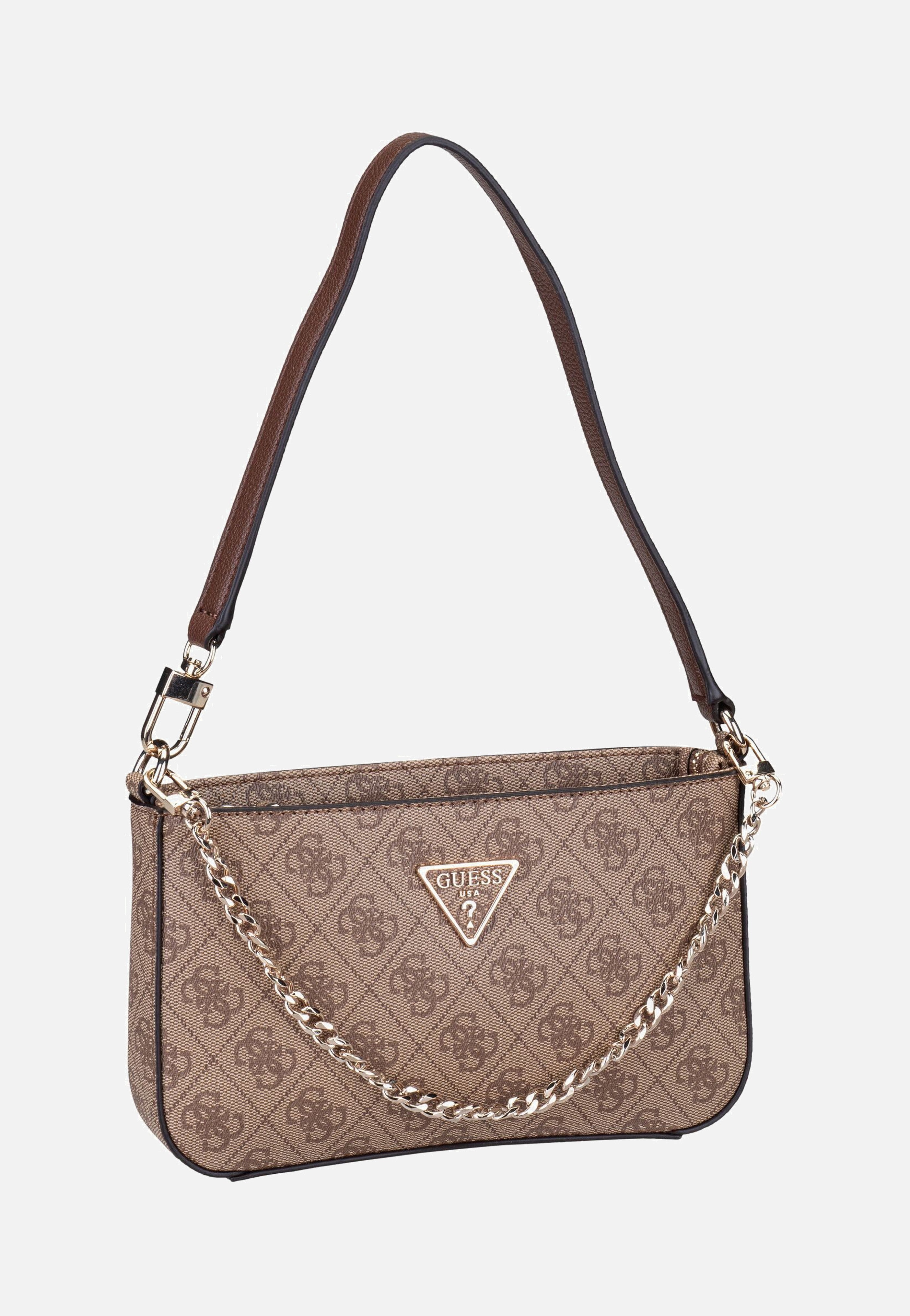 Guess - Noelle II Mini Top Zip SHB 72720 Logo Latte/Brown - Shoulder Bag | Women-Image