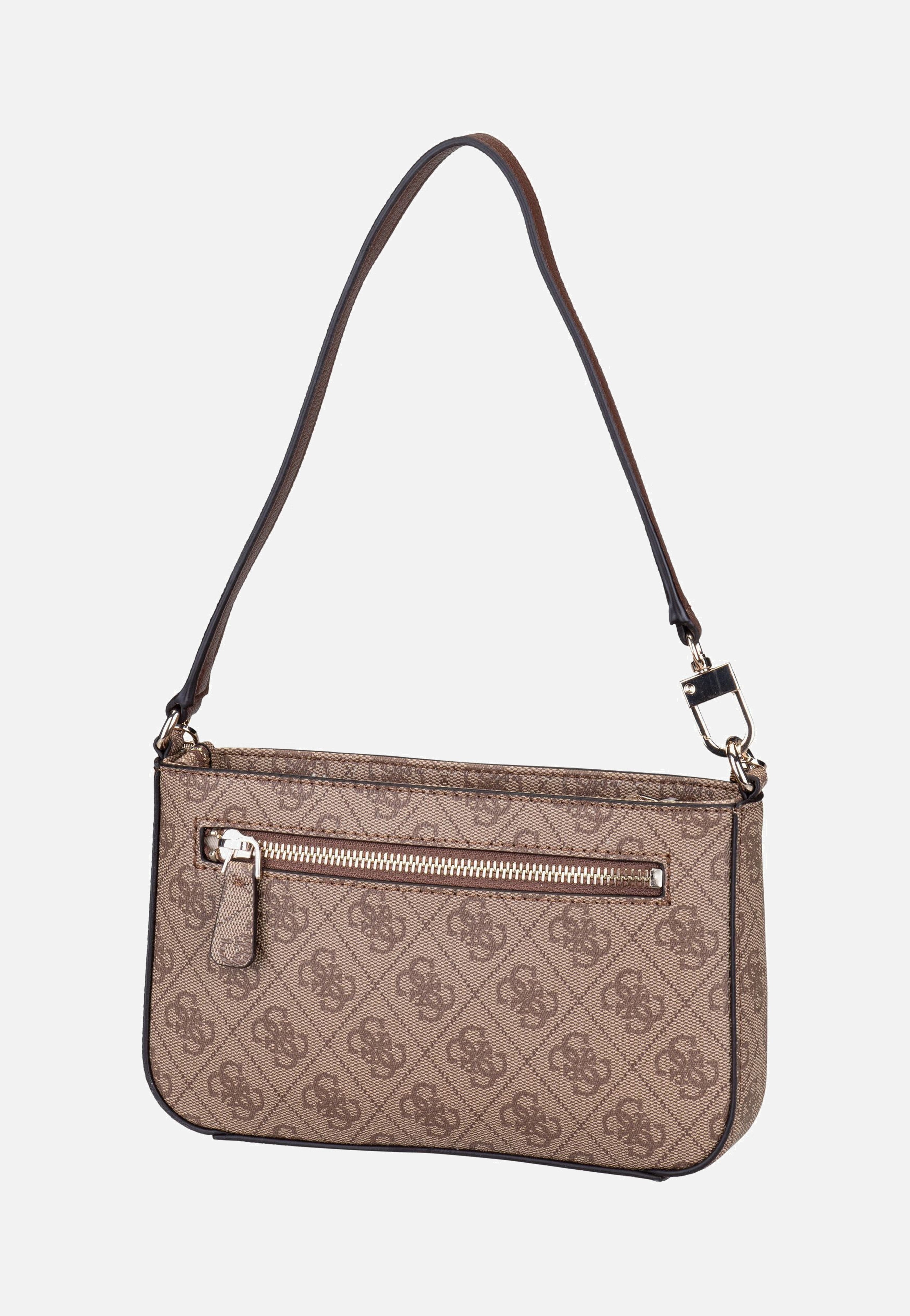 Guess - Noelle II Mini Top Zip SHB 72720 Logo Latte/Brown - Shoulder Bag | Women-Image