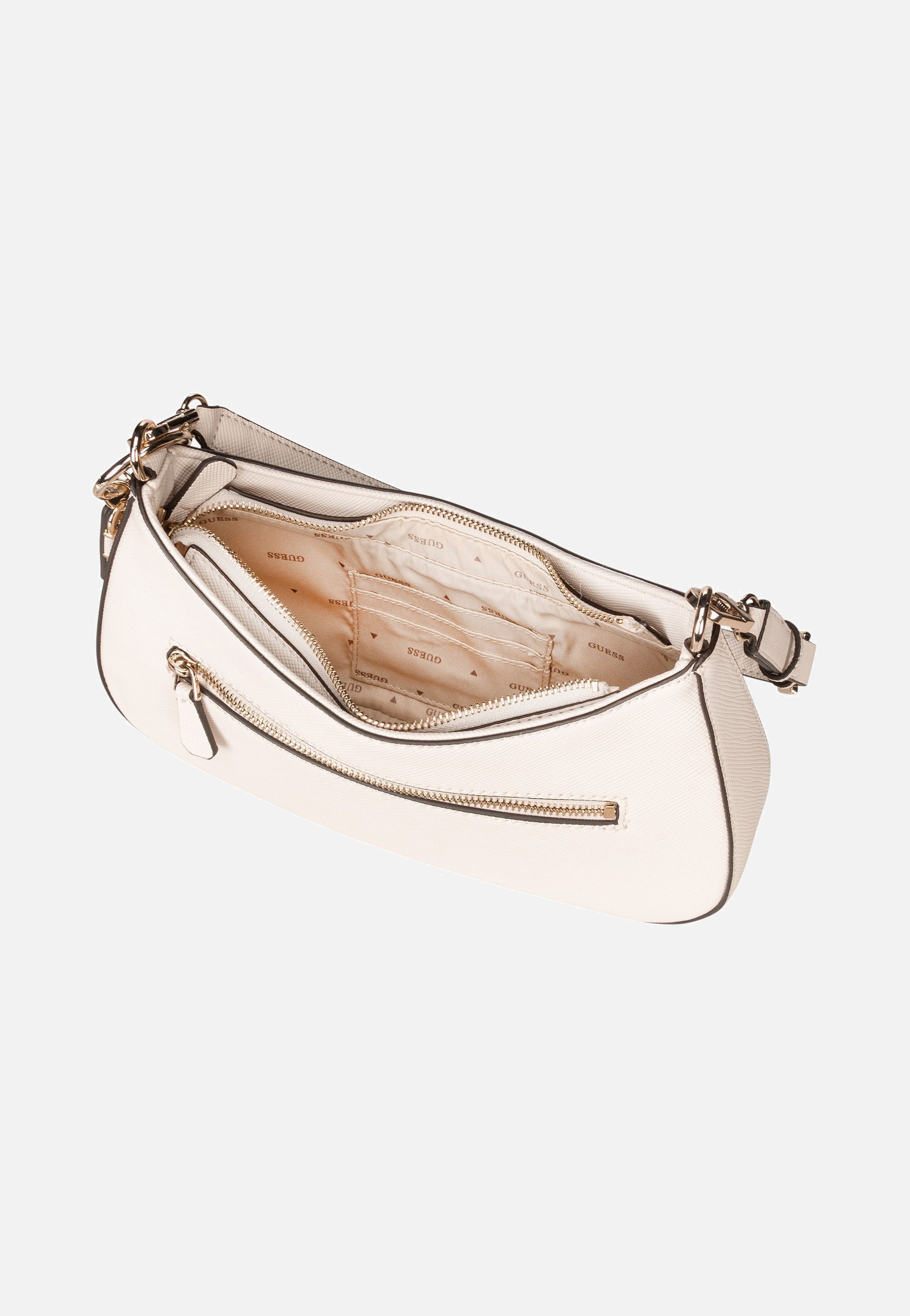 Guess Noelle II Top Zip SHB 72180 Bone Schultertasche