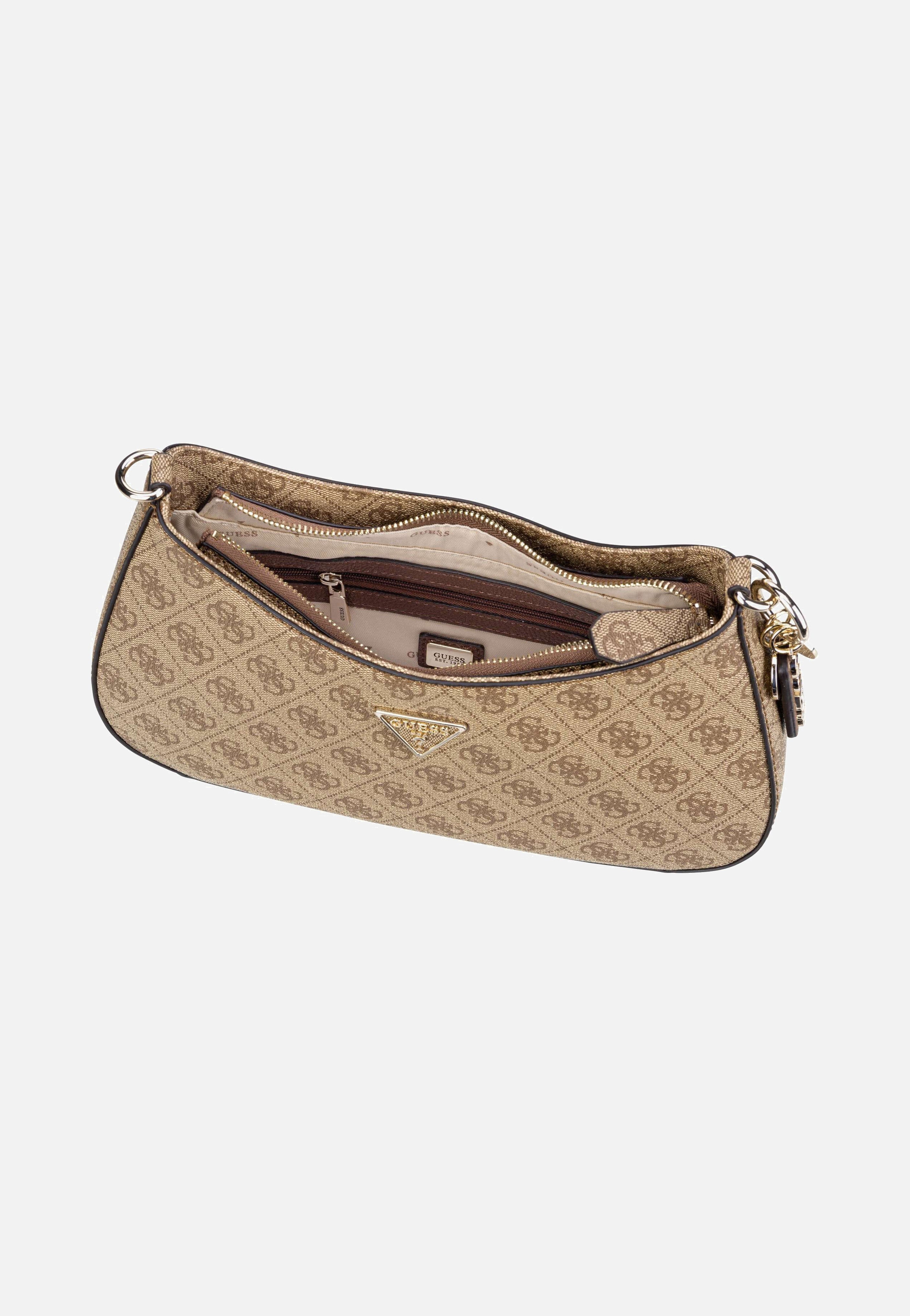 Guess - Noelle II Top Zip SHB 72180 Logo Latte/Brown - Evening Bag | Women-Image