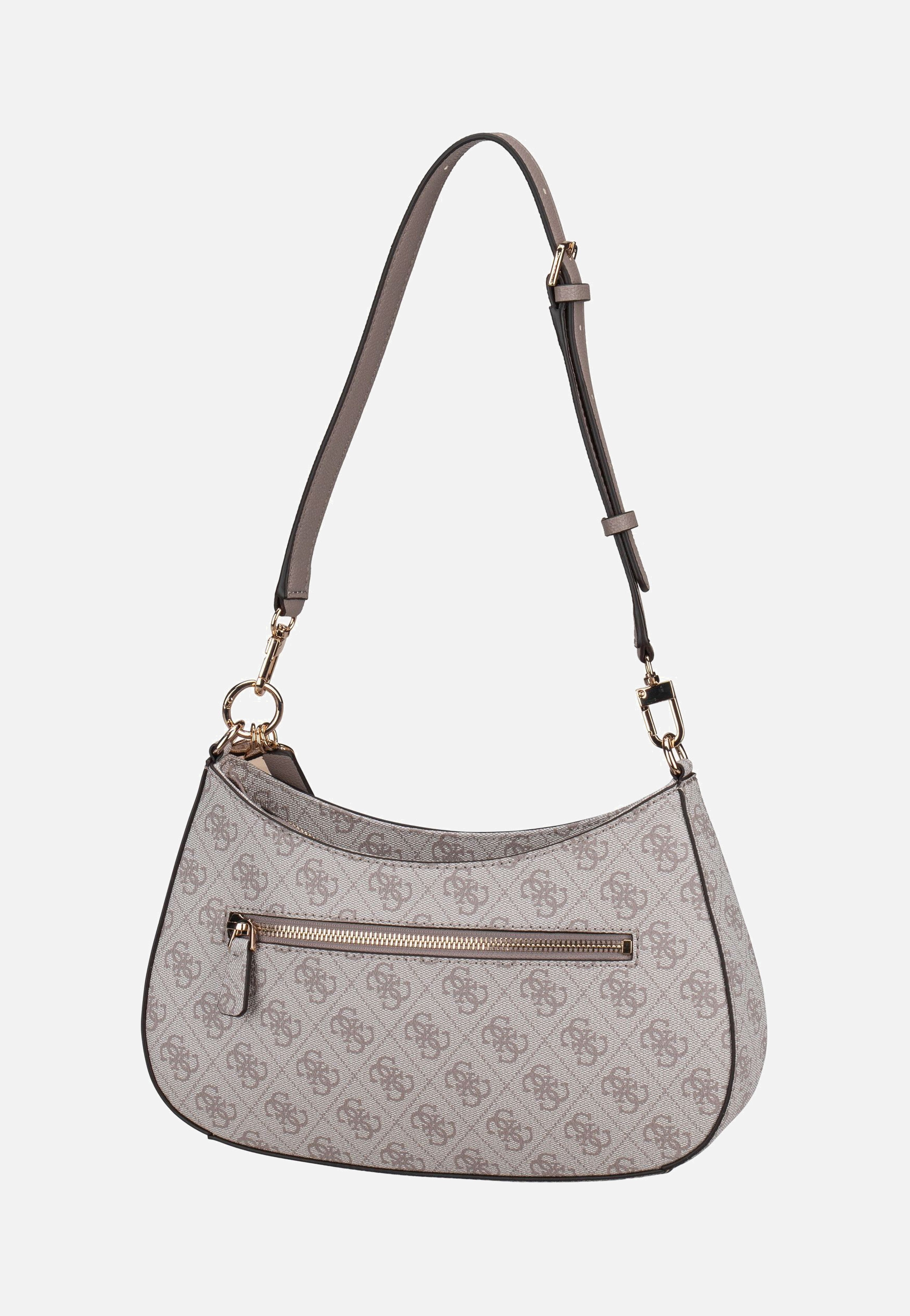 Guess - Noelle II Top Zip SHB Logo 72180 Dark Taupe - Evening Bag | Women-Image