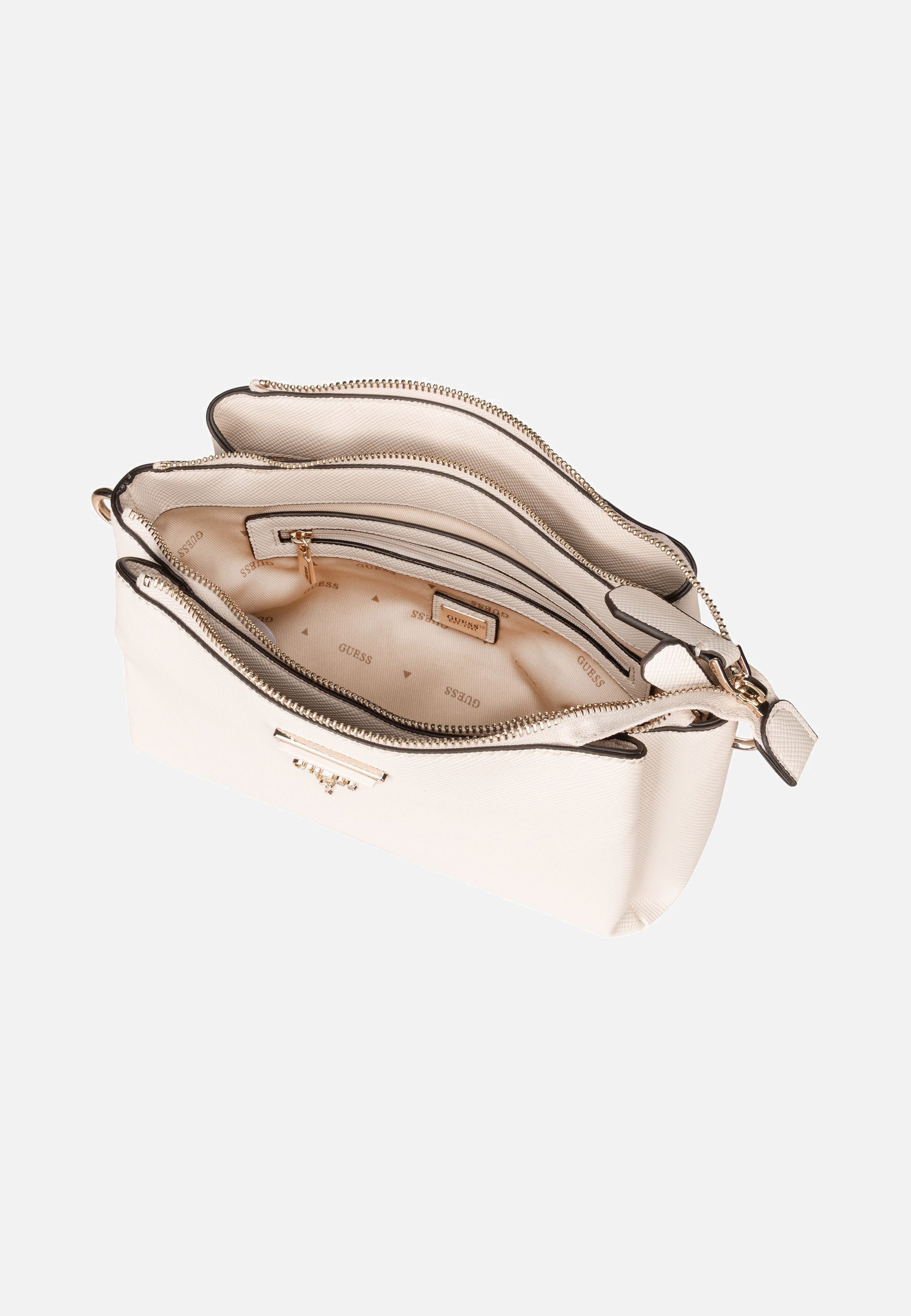Guess - Noelle II Tri Comp CB 72120 Bone - Crossbody Bag | Women-Image