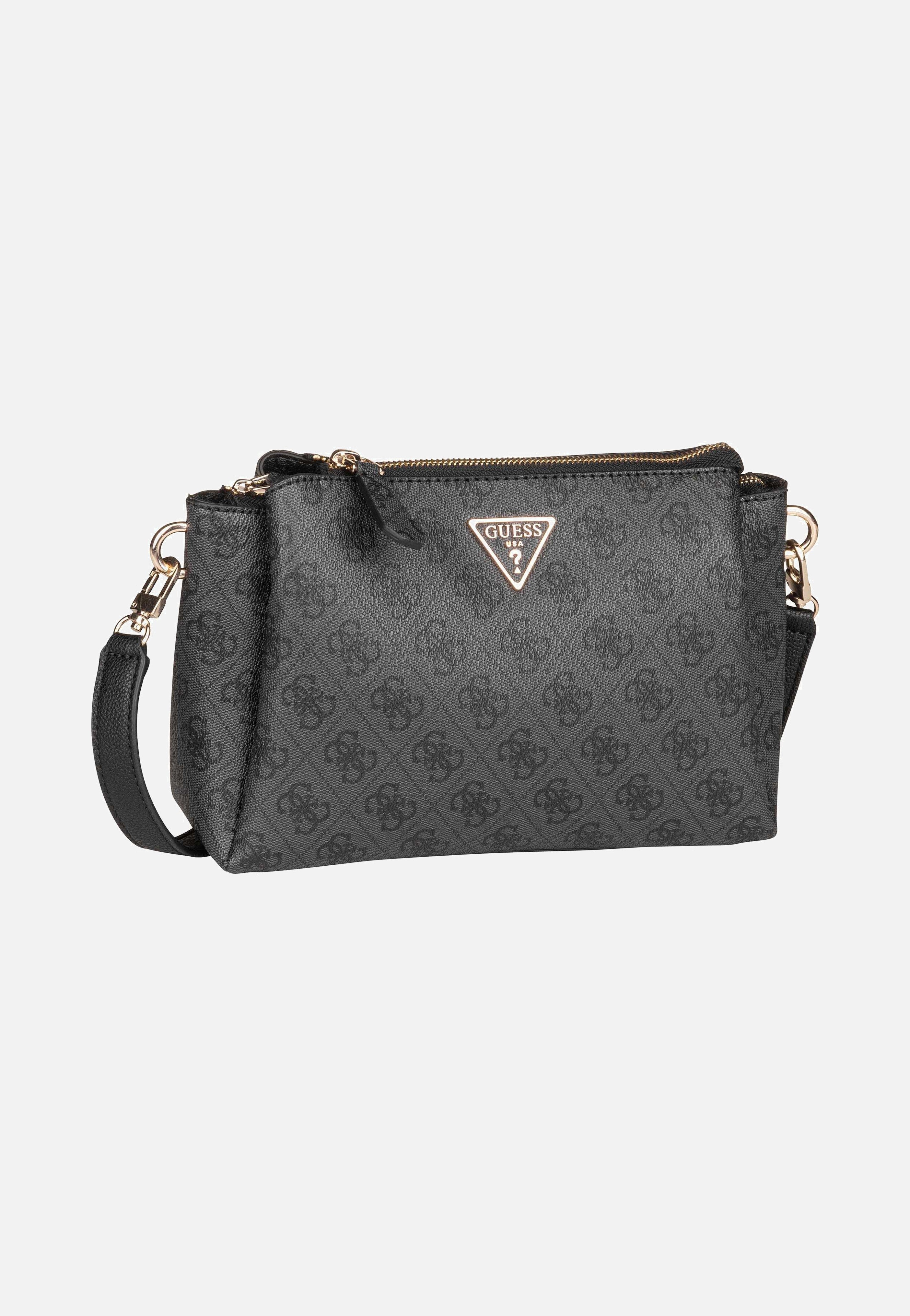 Guess - Noelle II Tri Comp CB 72120 Logo Coal - Crossbody Bag | Women-Image