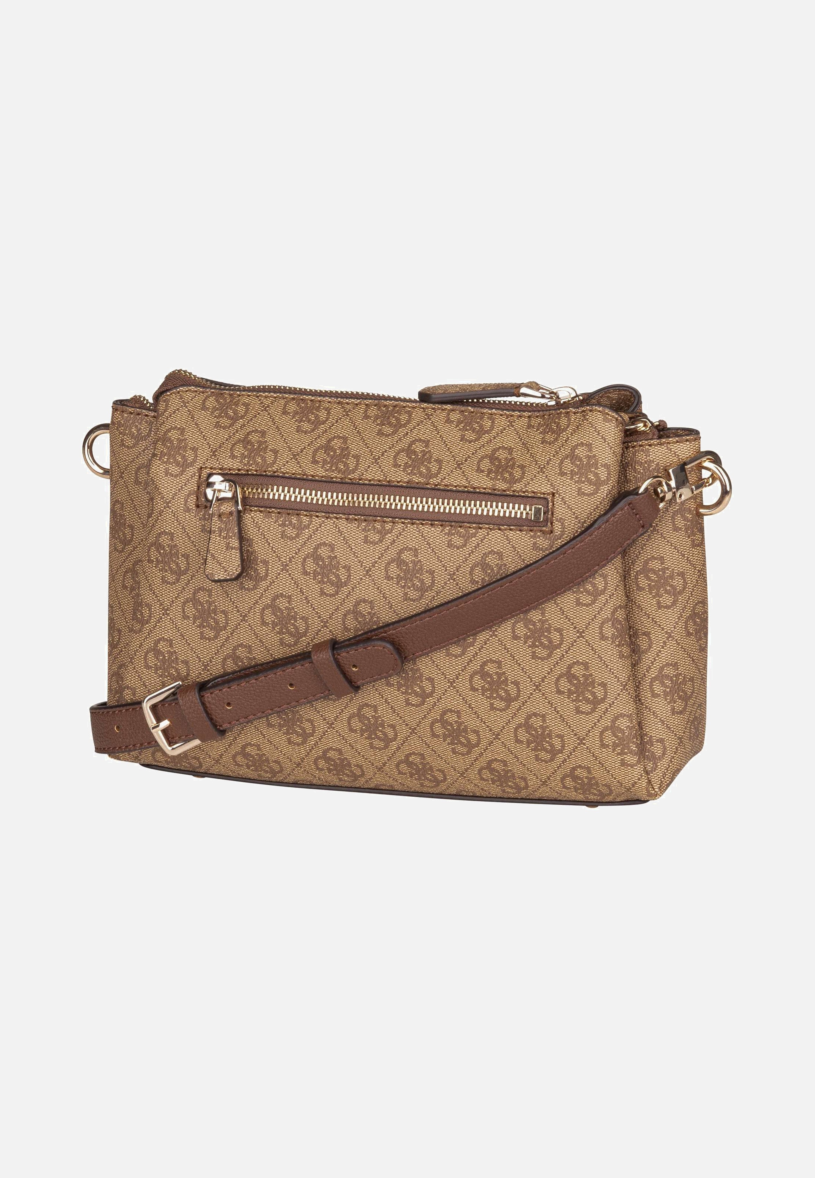 Guess Noelle II Tri Comp CB 72120 Logo Latte/Brown Umhängetasche