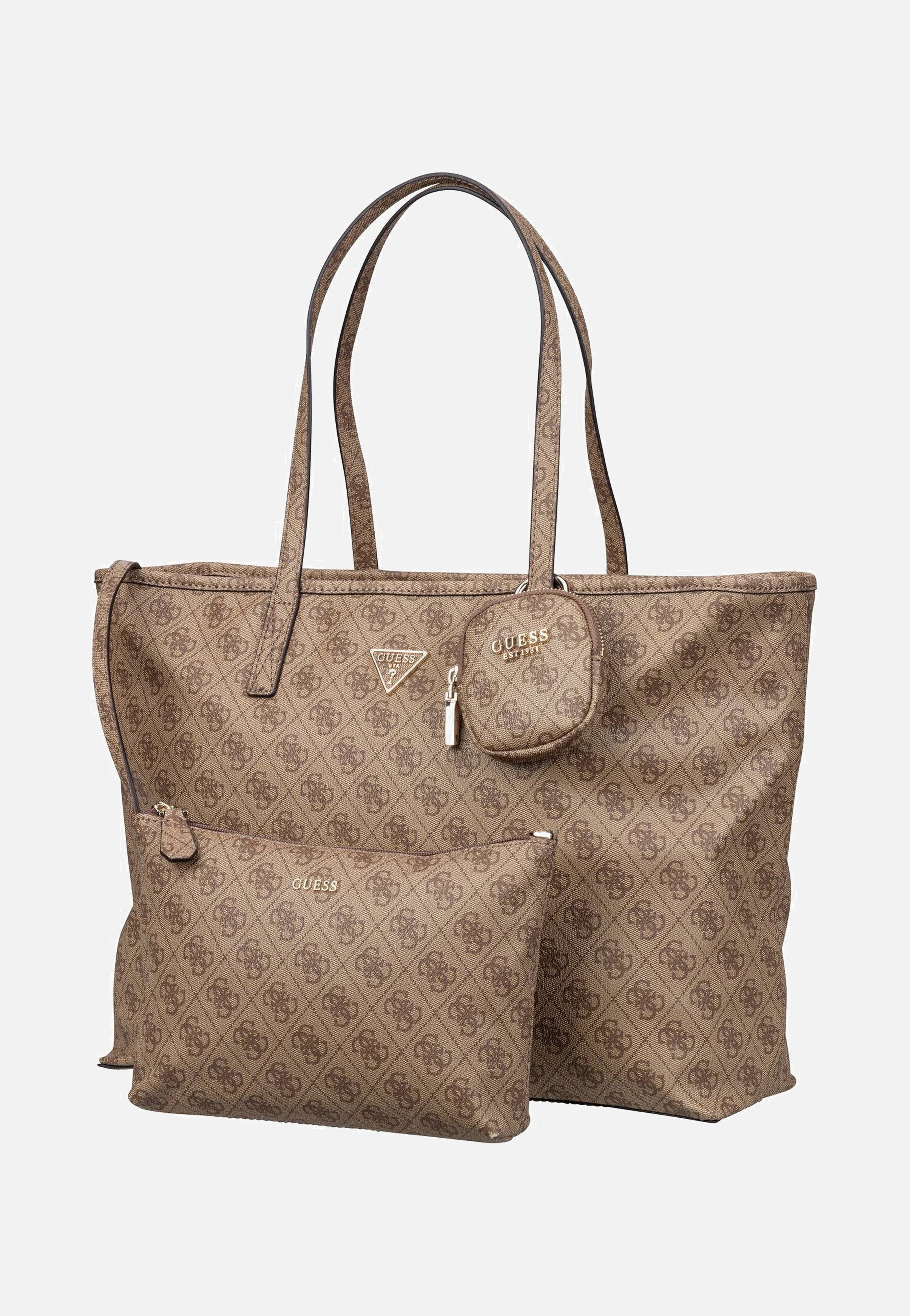 Guess Power Play II Large Tech TO 24240 Logo Latte Shopper