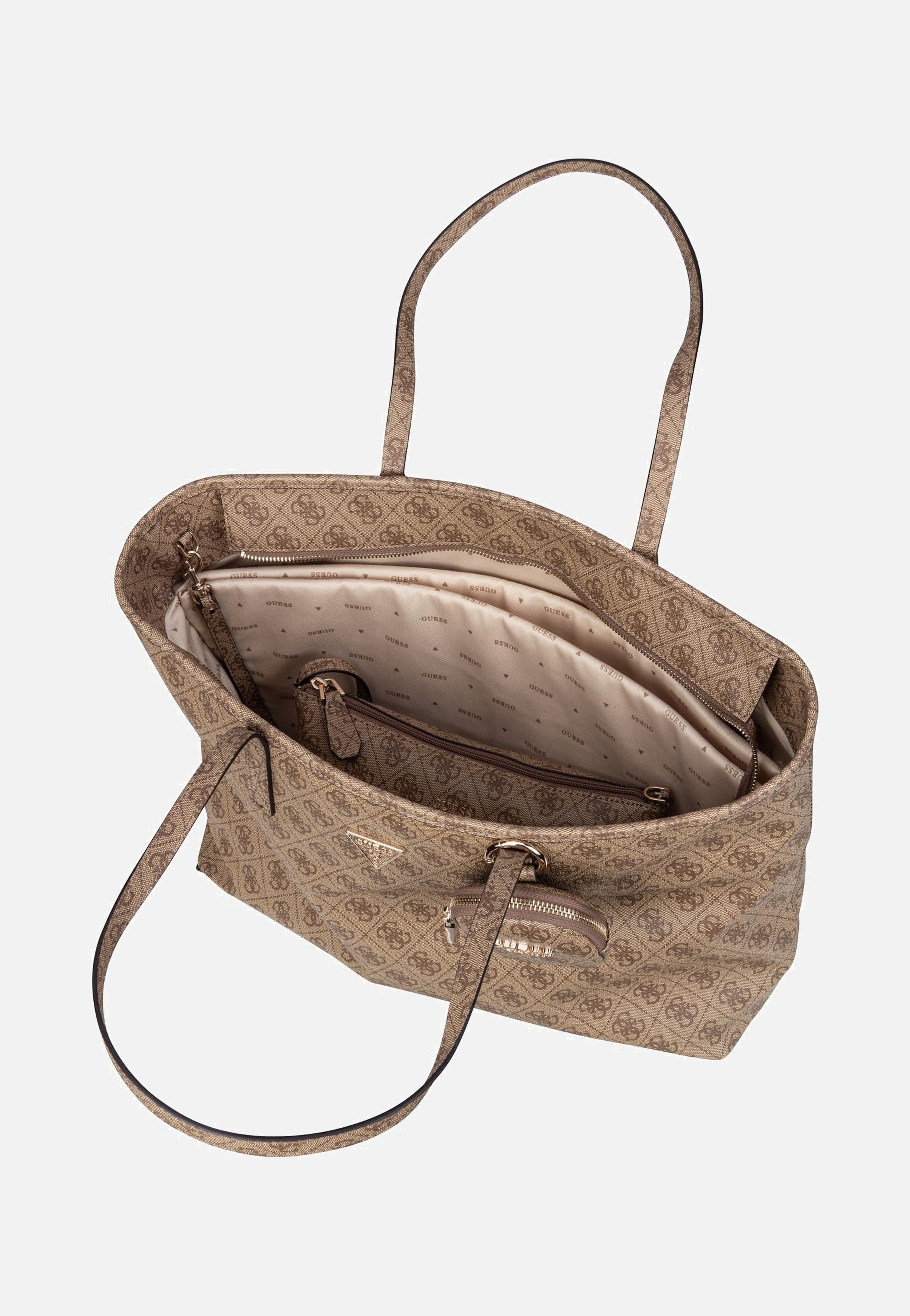Guess Power Play II Large Tech TO 24240 Logo Latte Shopper