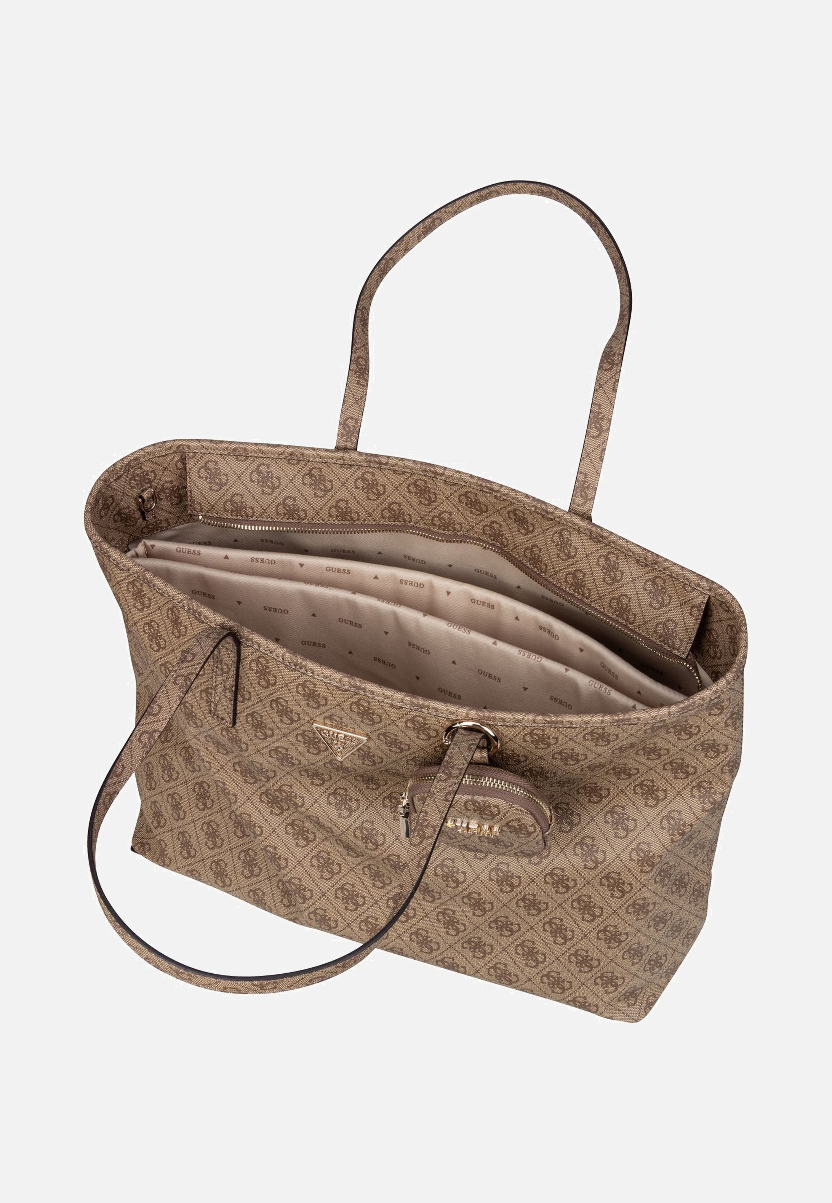 Guess Power Play II Large Tech TO 24240 Logo Latte Shopper