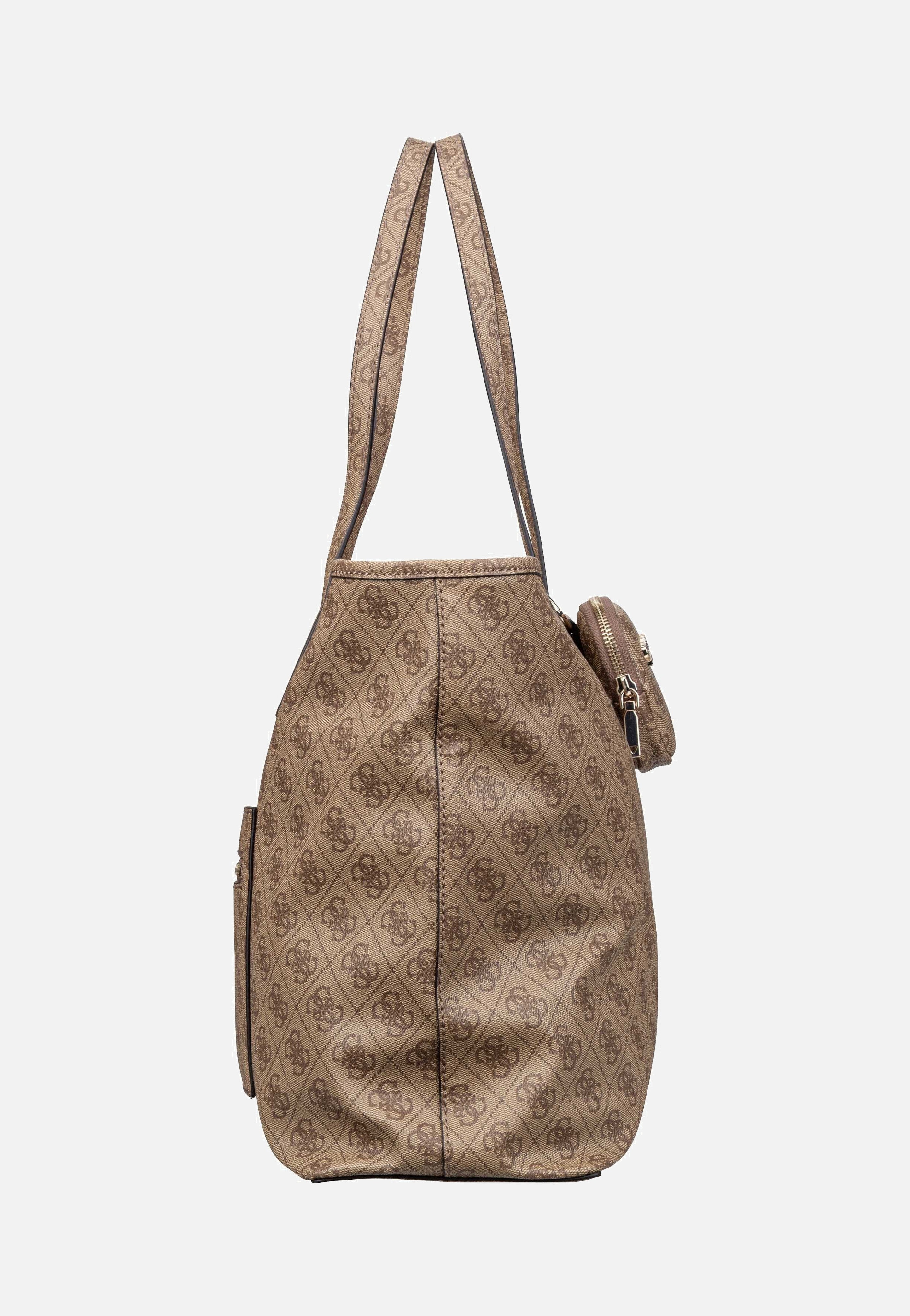 Guess Power Play II Large Tech TO 24240 Logo Latte Shopper