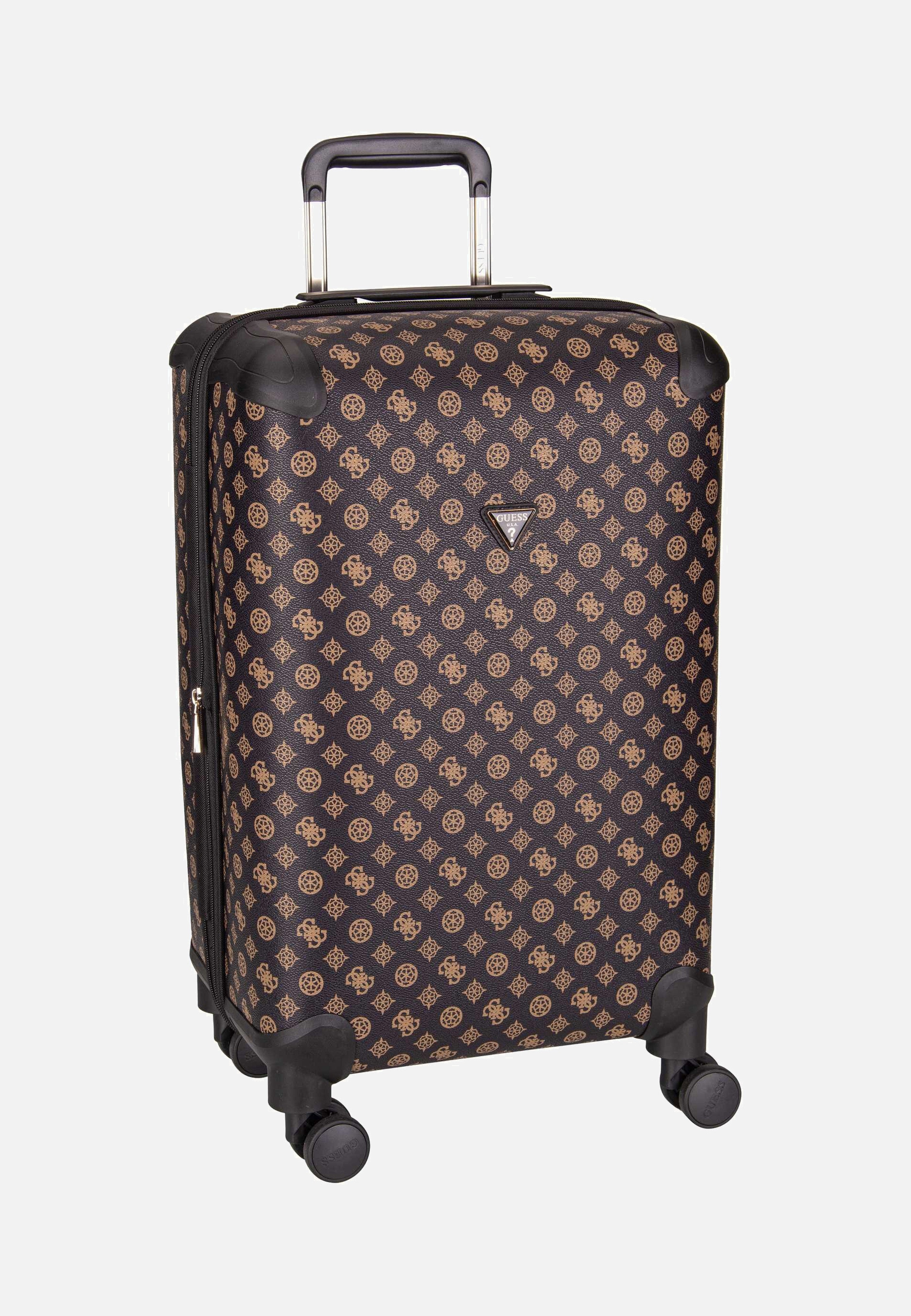 Guess Wilder 22 in 8-Wheeler Logo Brown Koffer