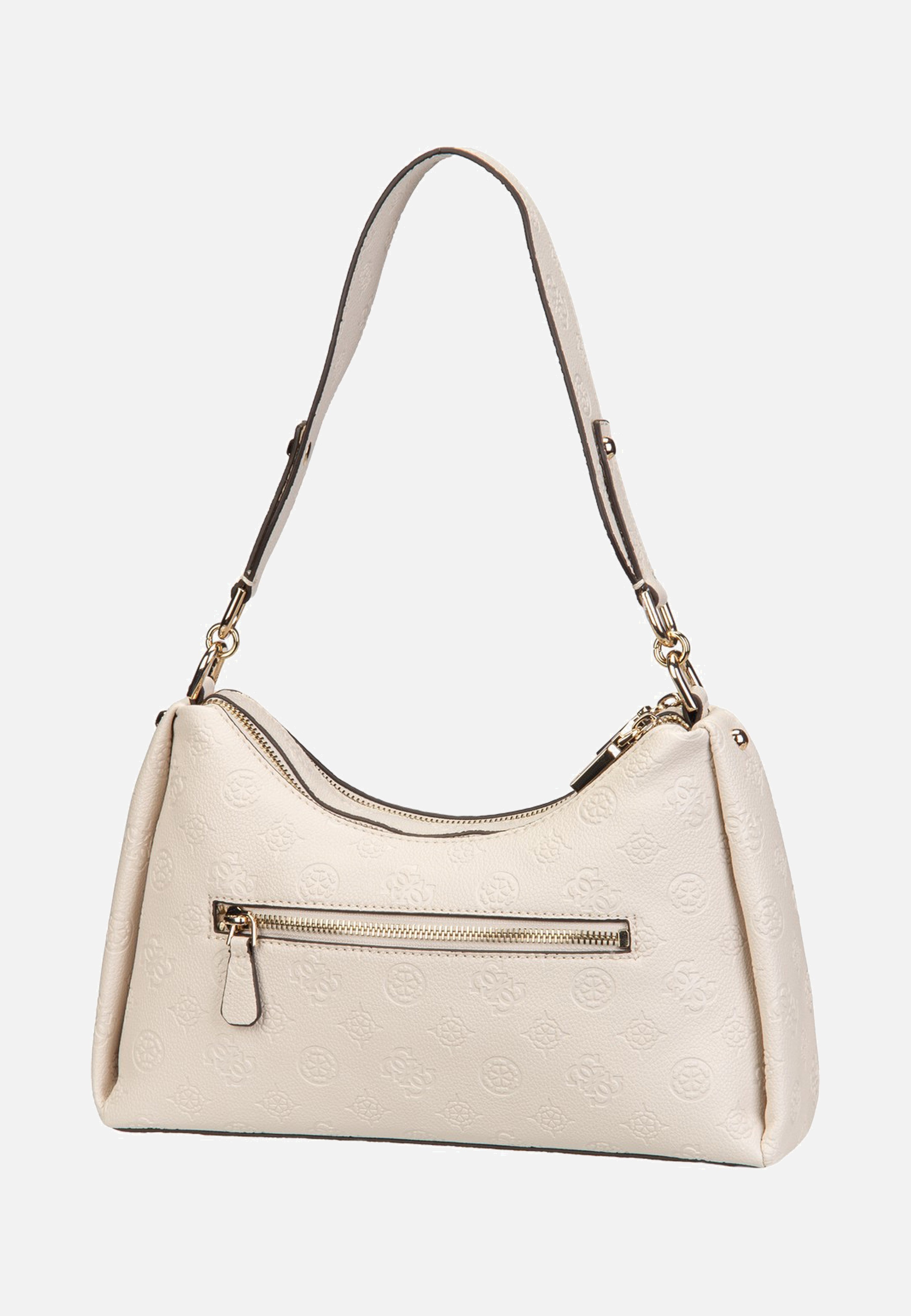 Guess Anise Double Zip 16180 Stone Logo Schultertasche