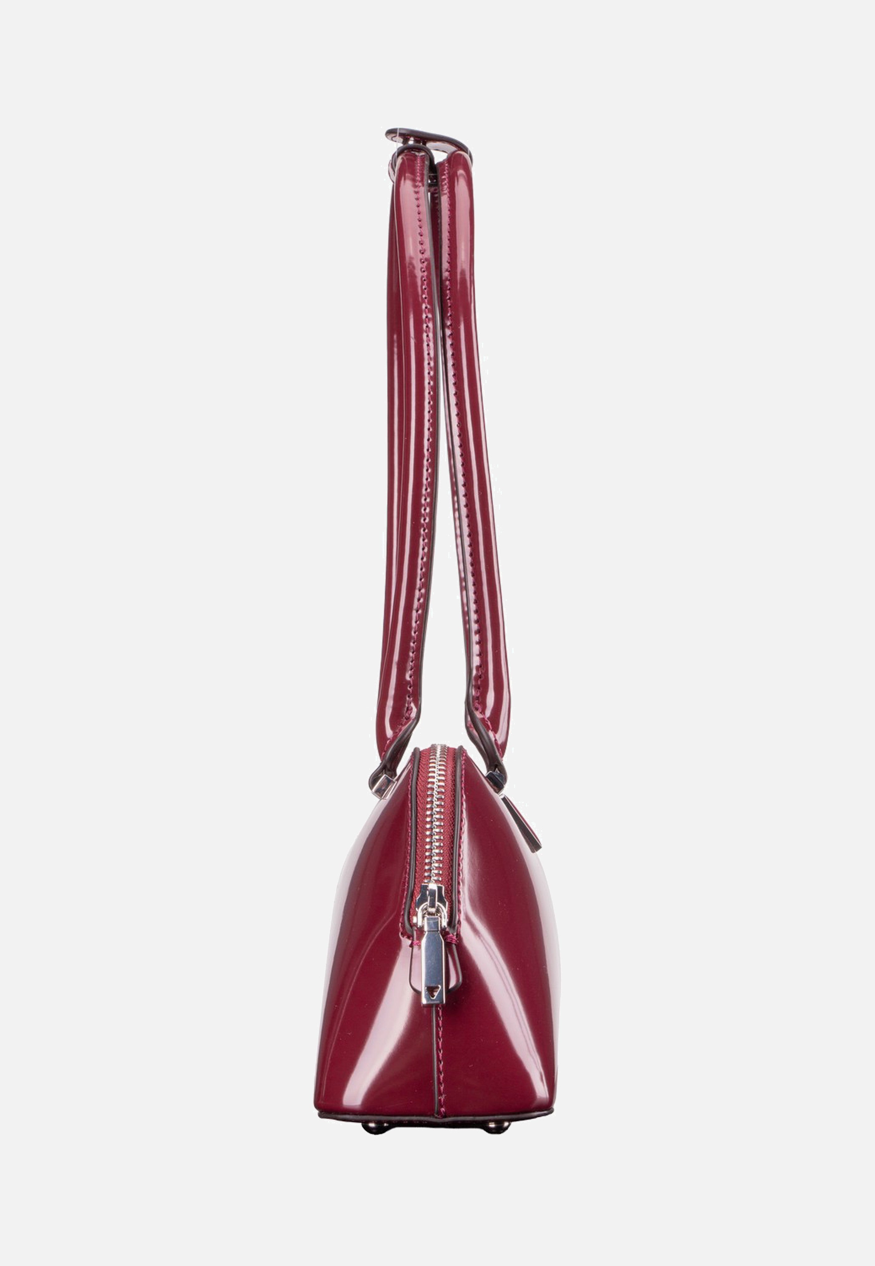 Guess - Arnela Shoulder Satchel Burgundy - Evening Bag | Women-Image