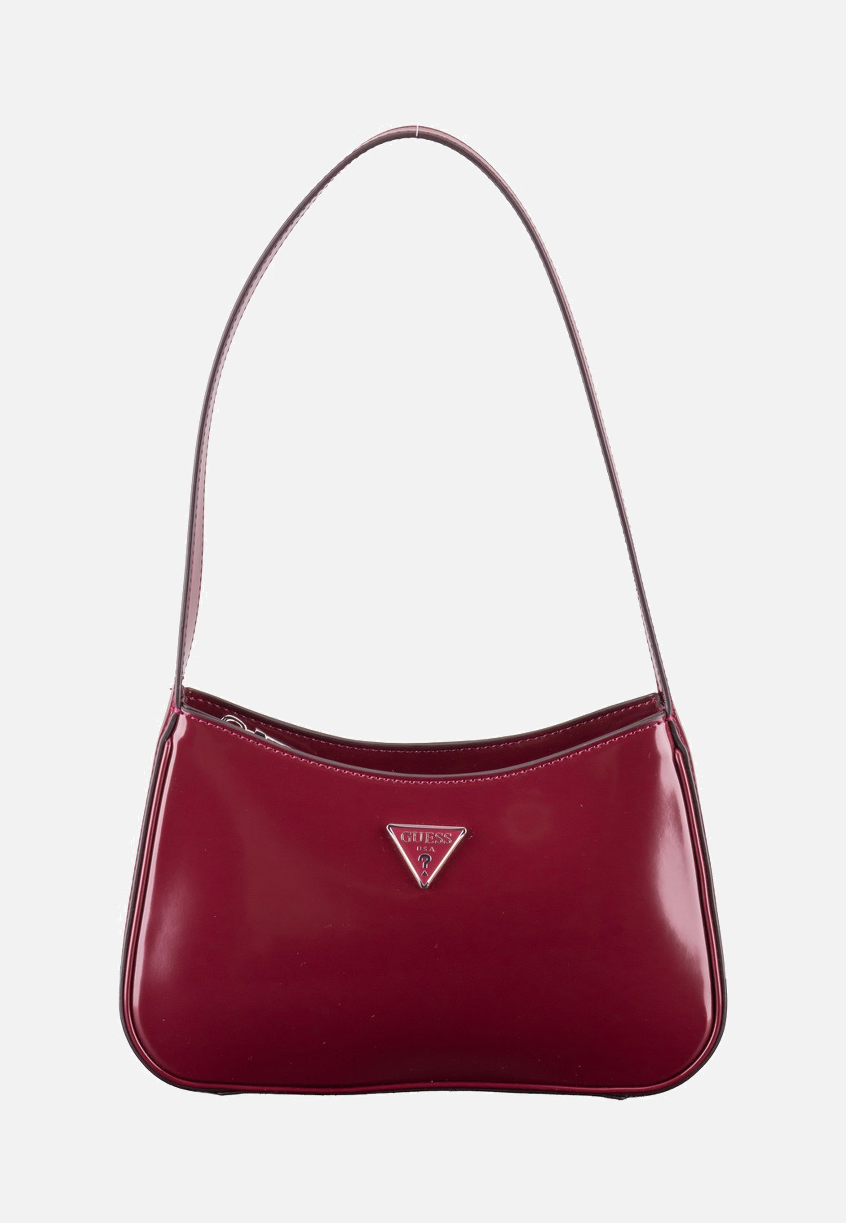 Guess - Arnela Top Zip SHB Burgundy - Evening Bag | Women-Image