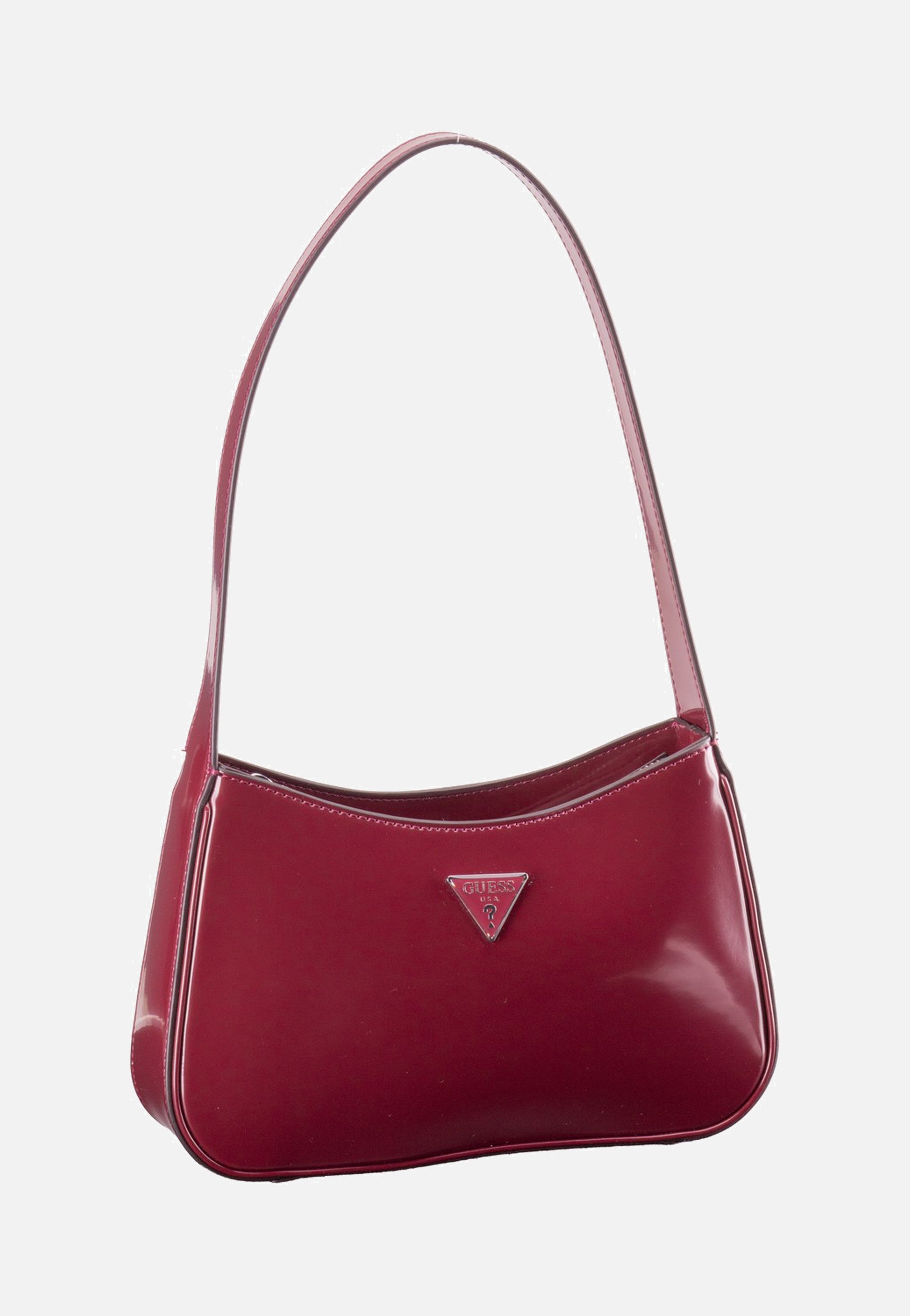 Guess Arnela Top Zip SHB Burgundy Evening Bag