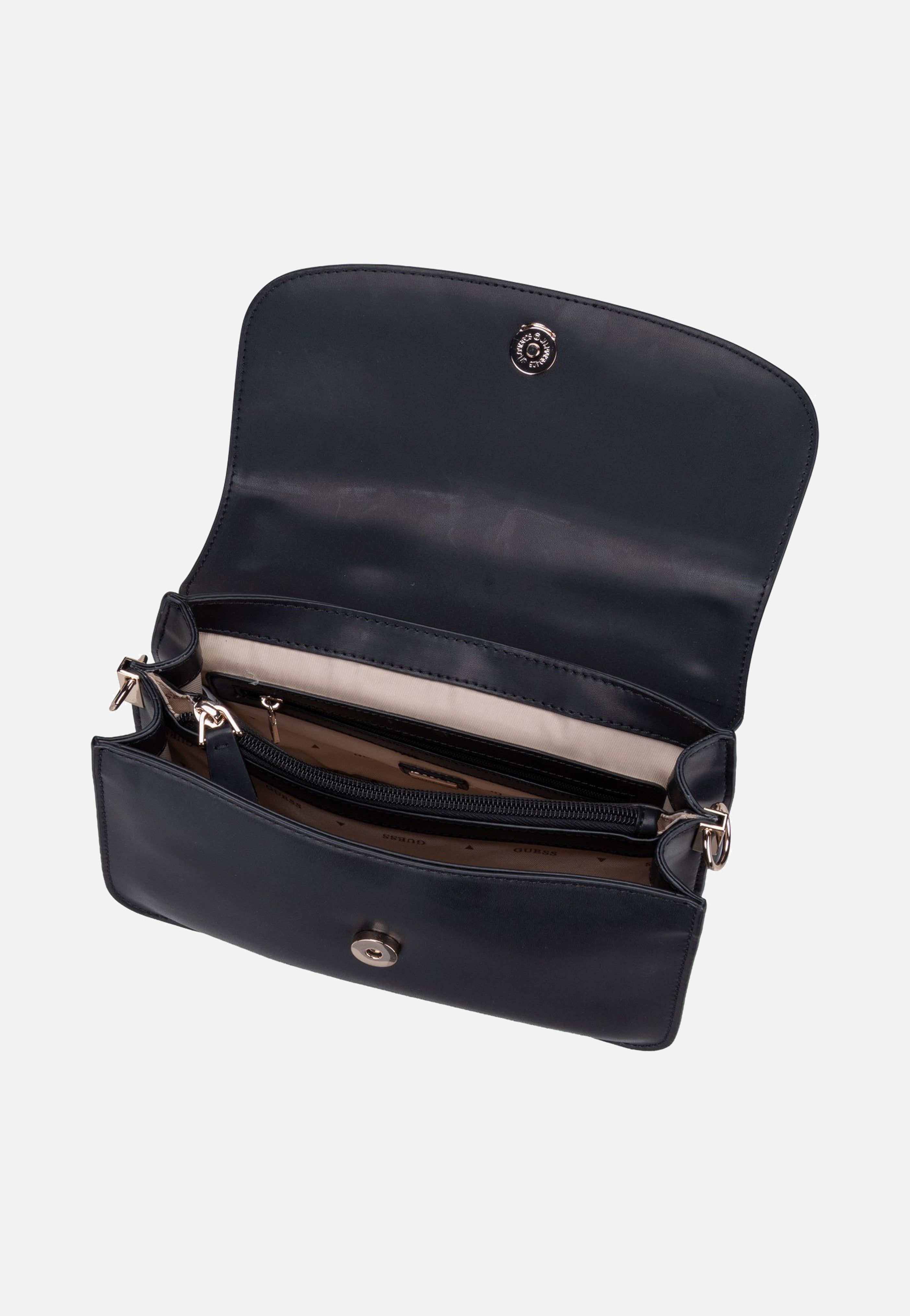 Guess Audrey Convertible Flap 34210 Black Handle Bag