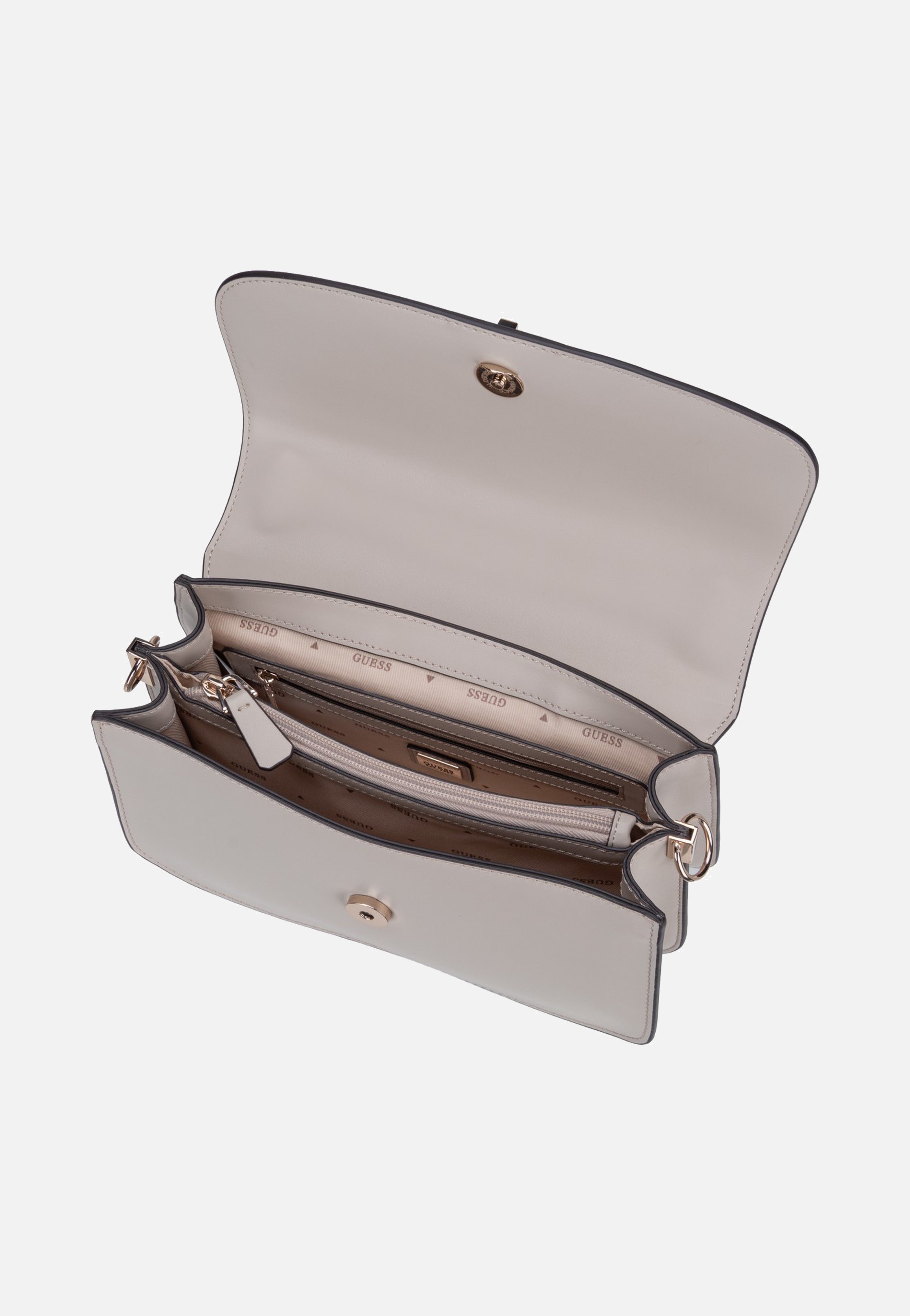 Guess Audrey Convertible Flap 34210 Light Taupe Handle Bag