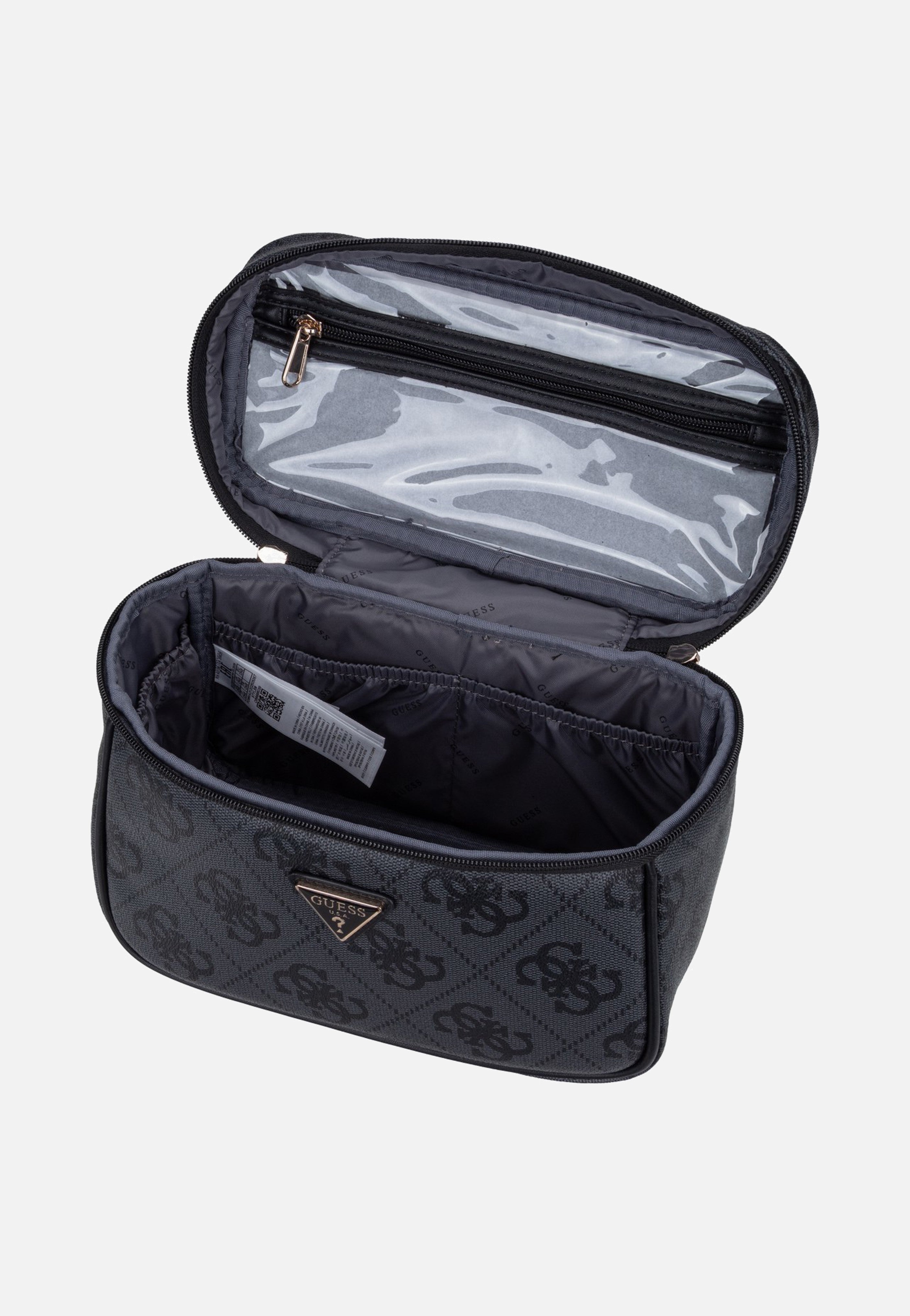 Guess Berta Train 88039 Coal Logo Toiletry Bag