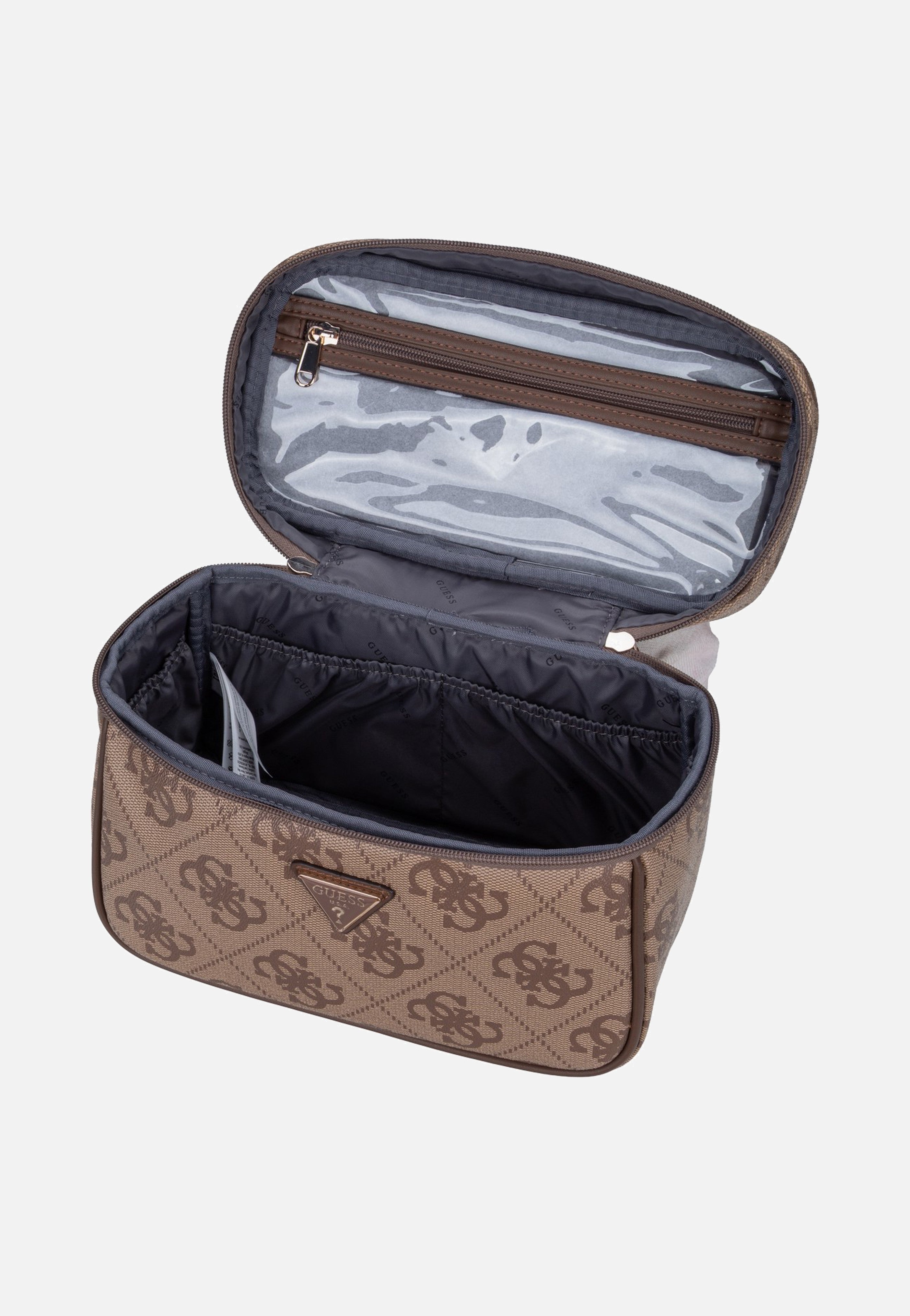 Guess Berta Train 88039 Latte Logo/Brown Toiletry Bag