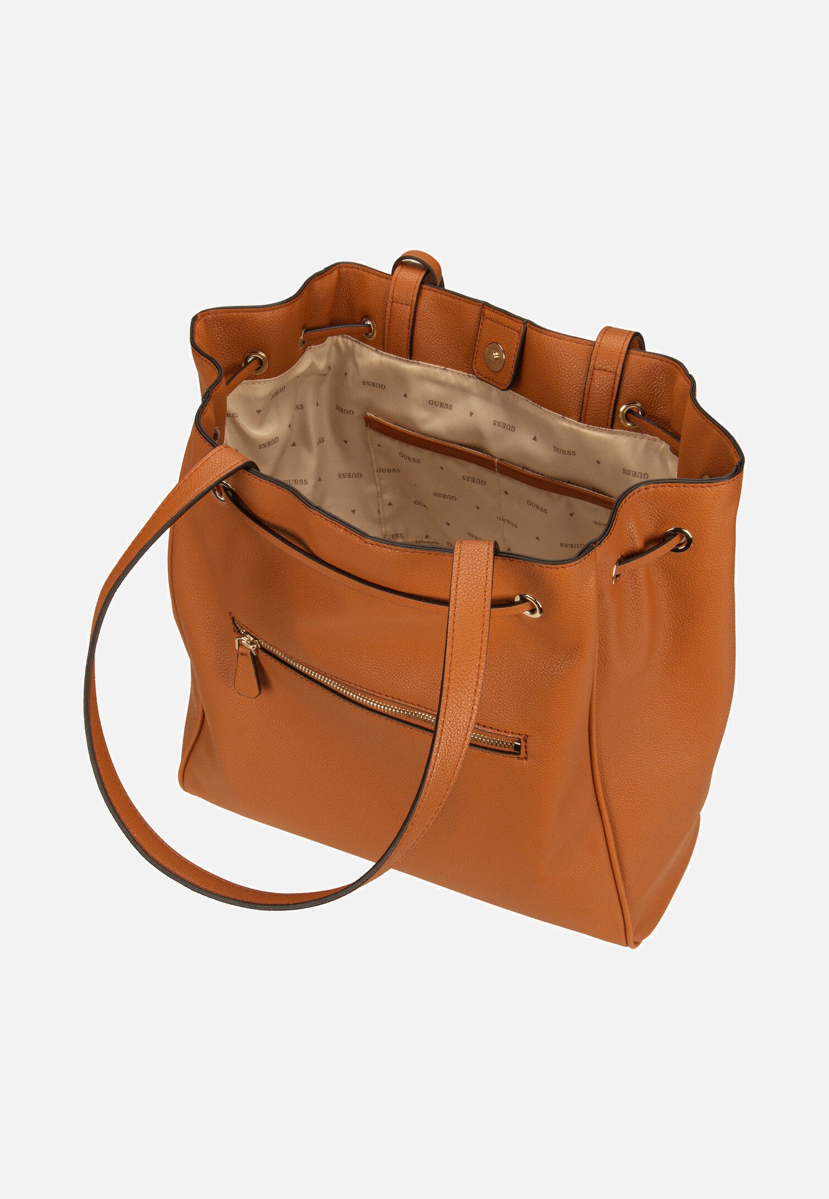 Guess Calebra Drawstring TO 36230 Cognac Shopper