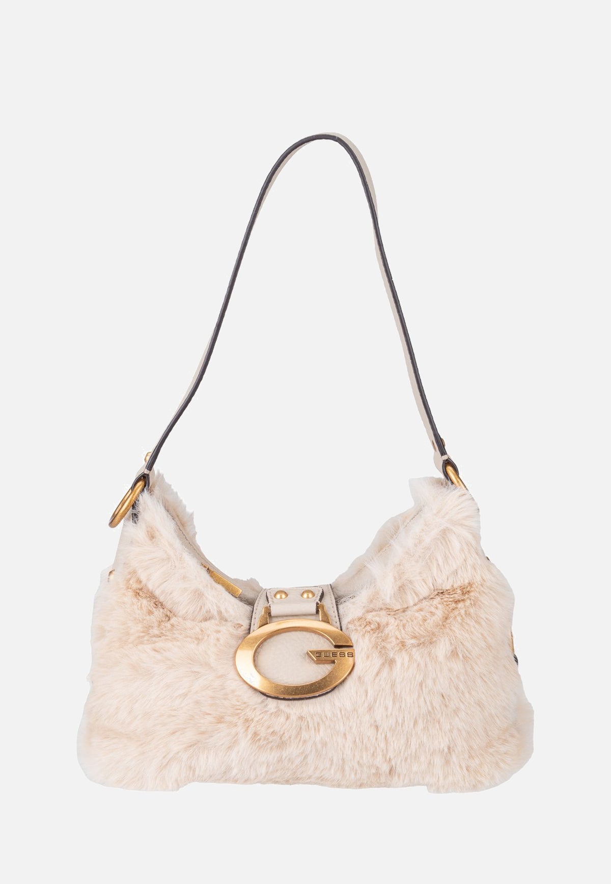 Guess Camden Mini FUR 8720 Off White Schultertasche
