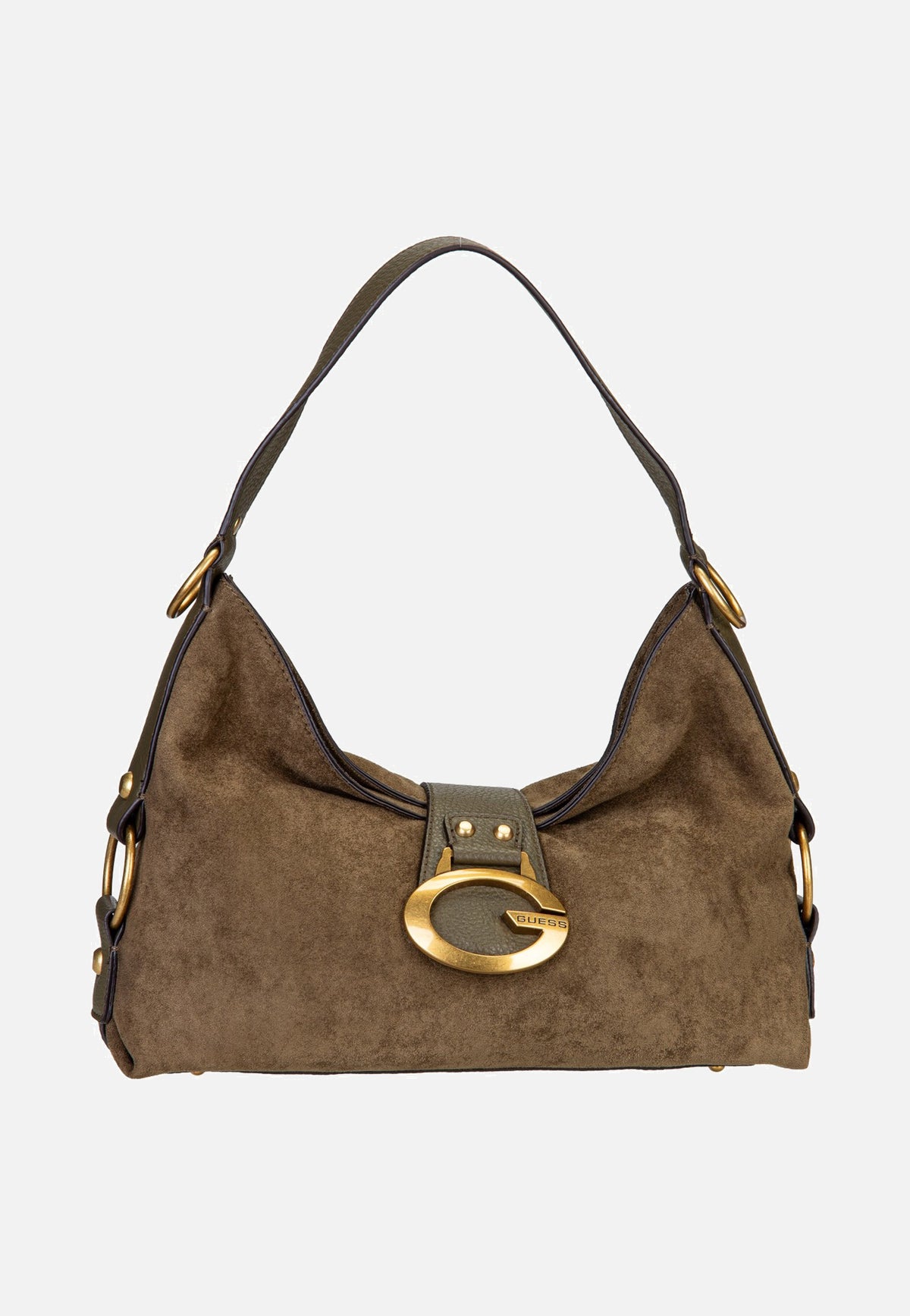 Guess Camden Shoulder Suede 8180 Olive Schultertasche