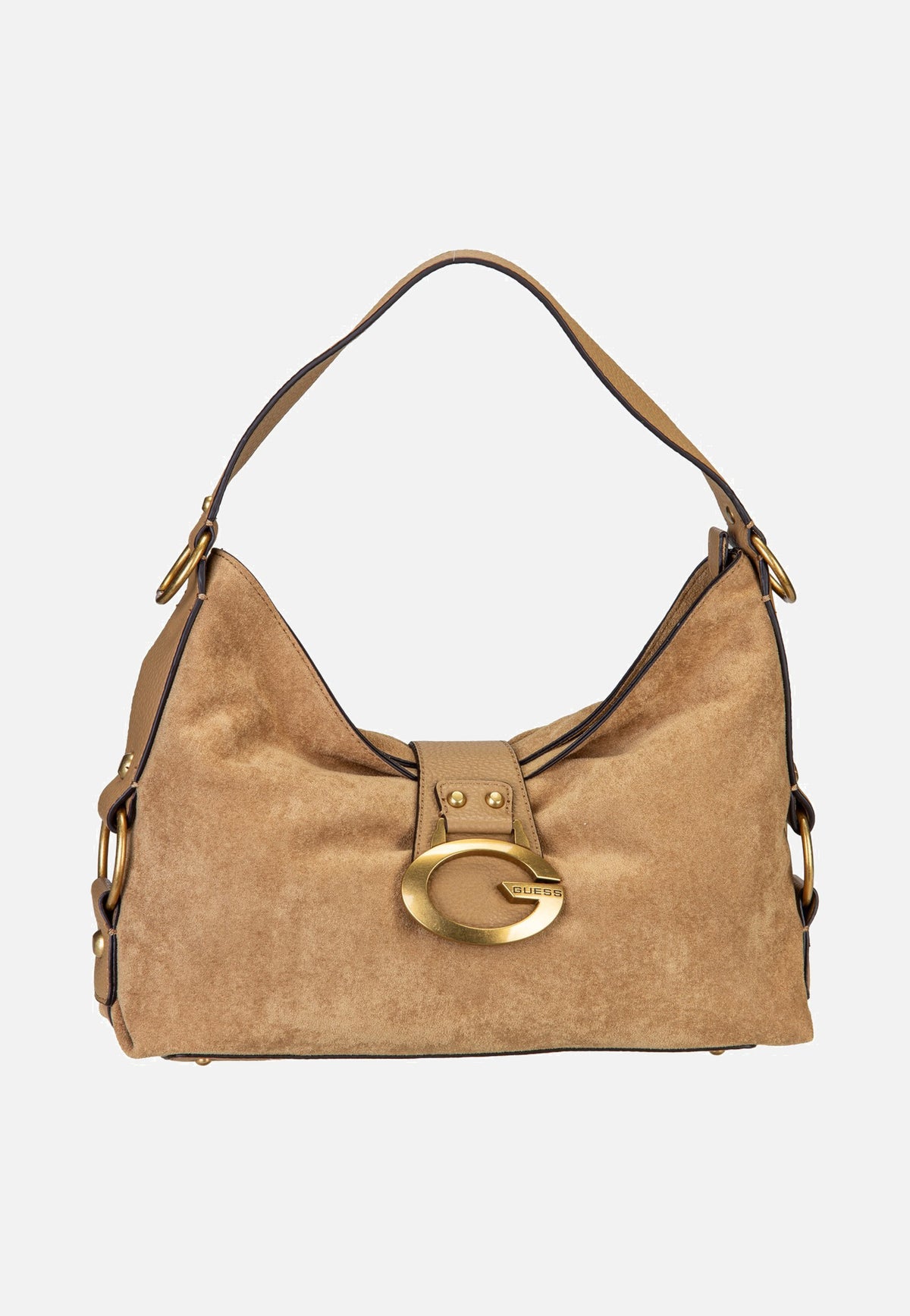 Guess Camden Shoulder Suede 8180 Tan Schultertasche