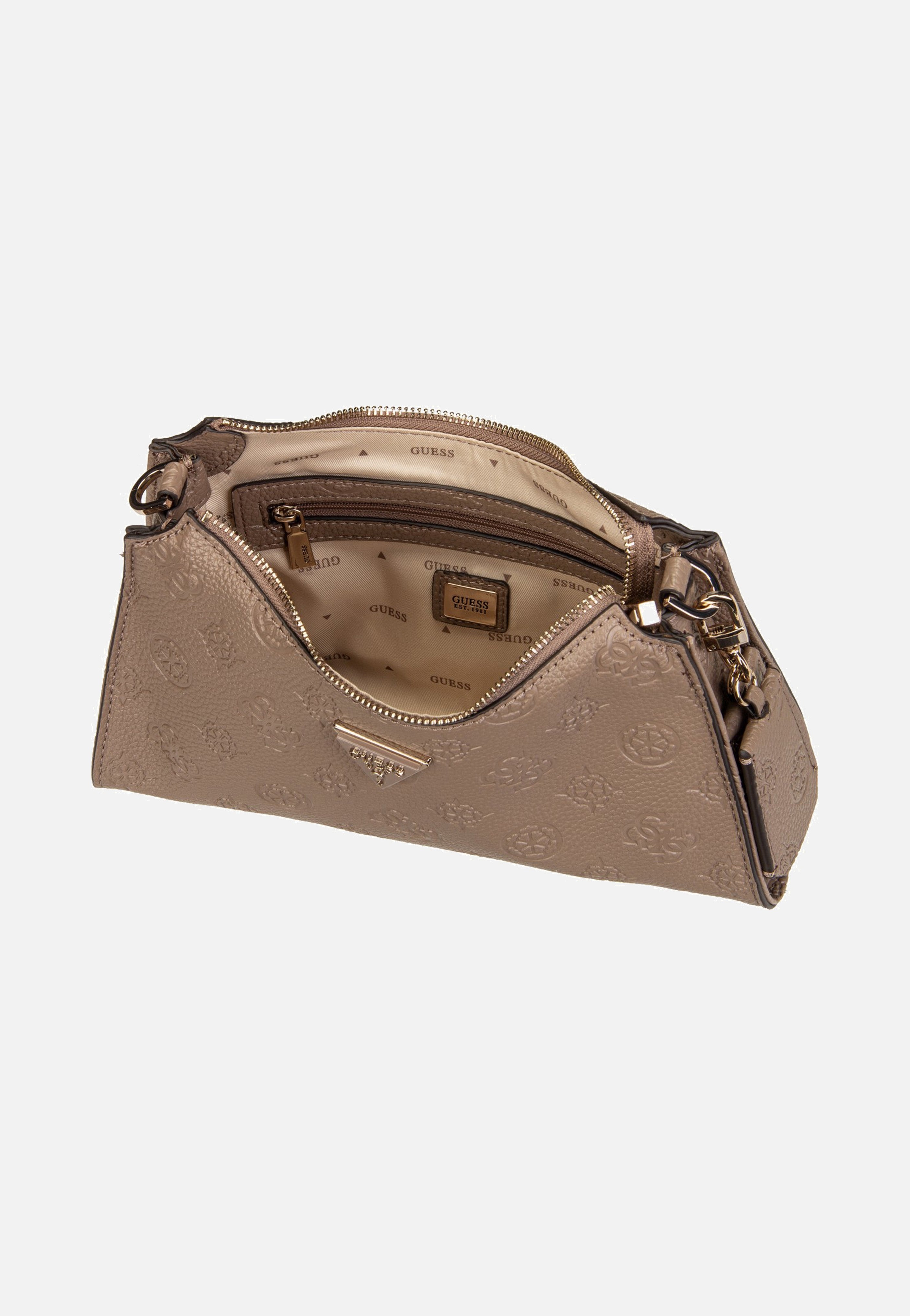 Guess Cresidia II Top Zip Shldr Dark Oak Schultertasche