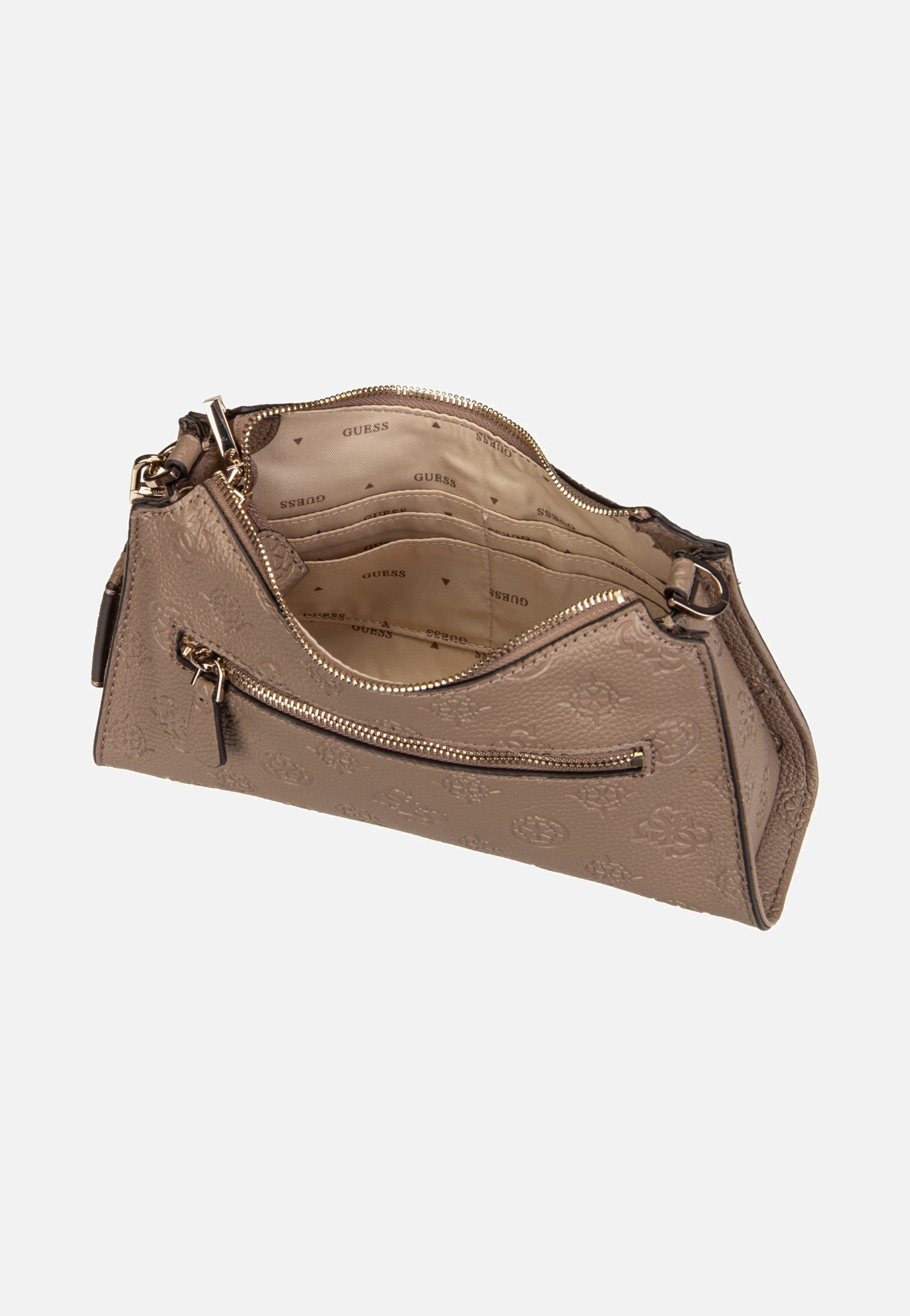 Guess Cresidia II Top Zip Shldr Dark Oak Schultertasche