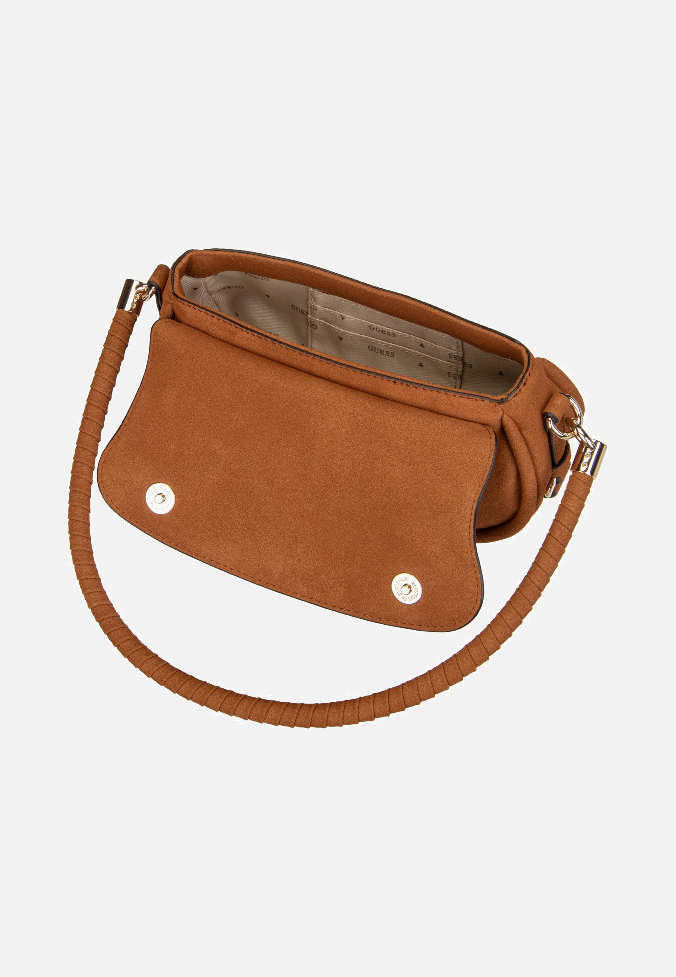 Guess Danya Flap Shoulder Cognac Schultertasche