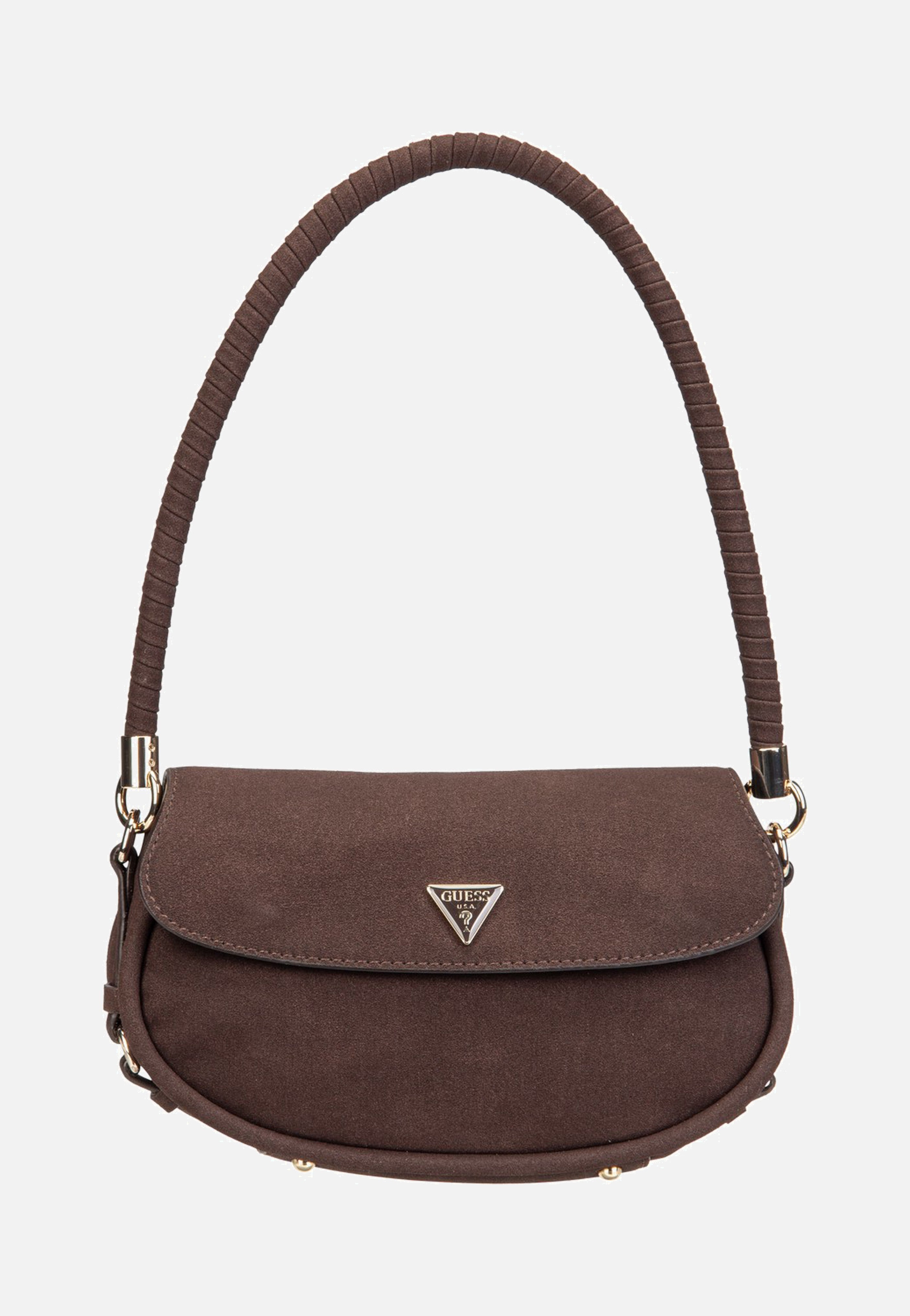 Guess - Danya Flap Shoulder Espresso - Shoulder Bag | Women-Image