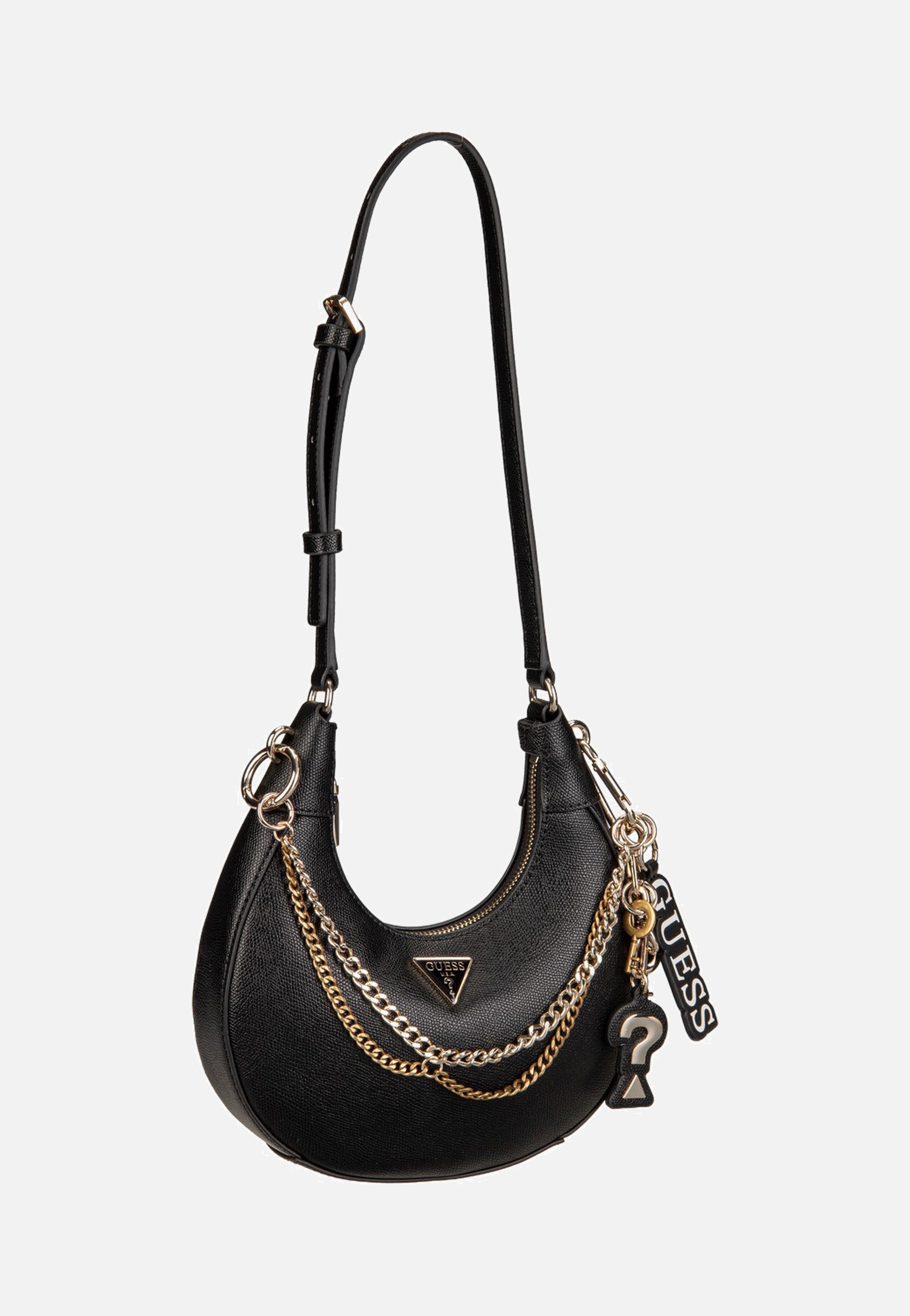 Guess Davina Shoulder Black Schultertasche
