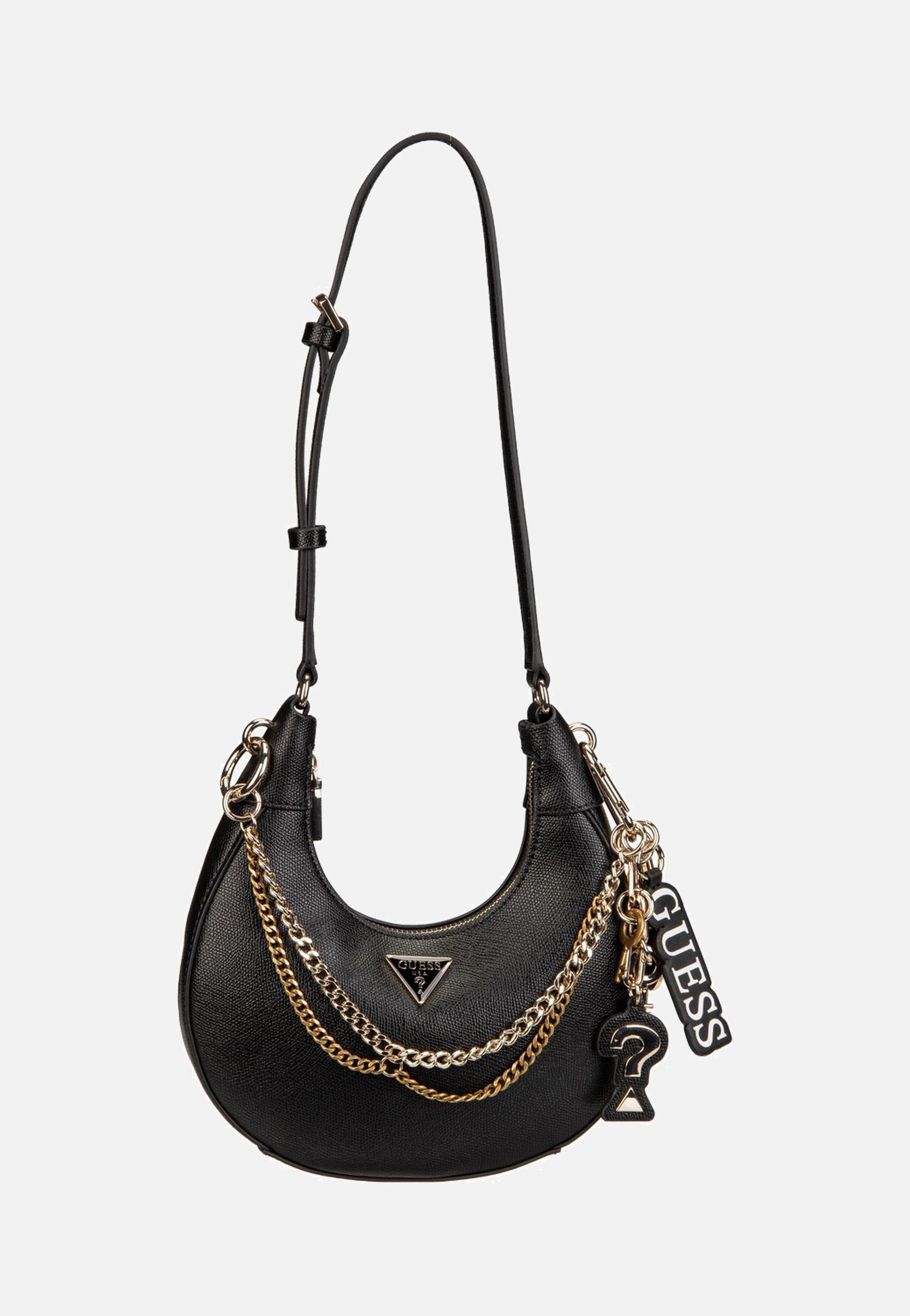 Guess Davina Shoulder Black Schultertasche